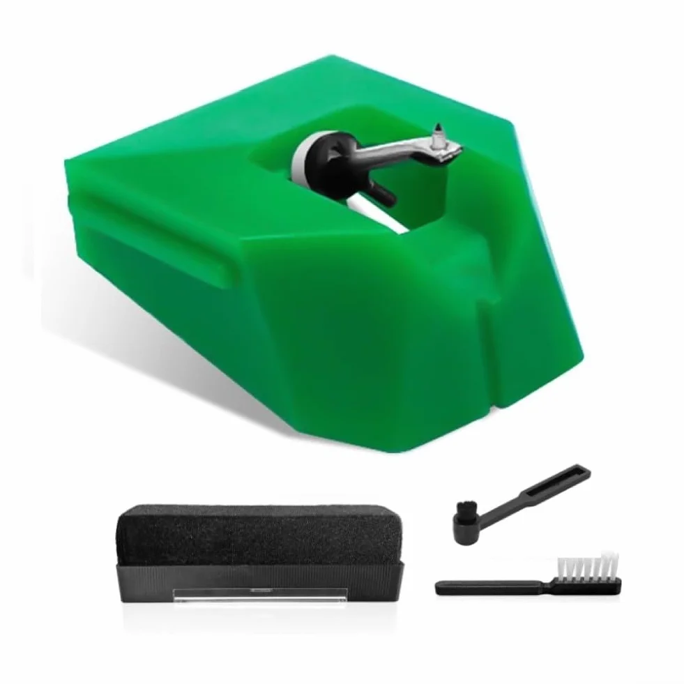 AudioTechnica ATVMN95E Stylet de rechange pour lecteur de disque vinyle AT LP120X avec brosse de nettoyage