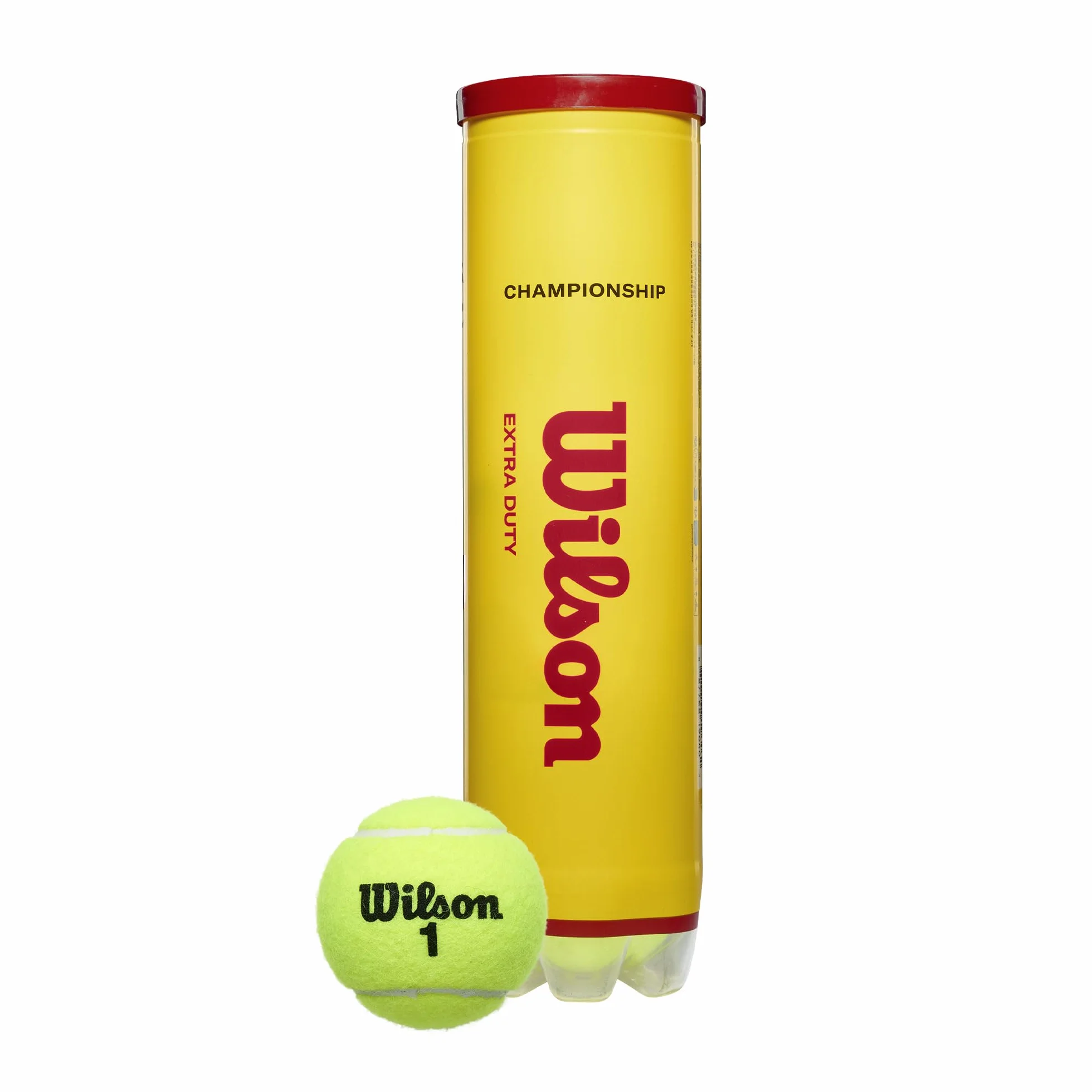 Wilson Balles de Tennis Champ Extra Duty, Boîte de 4, Jaune