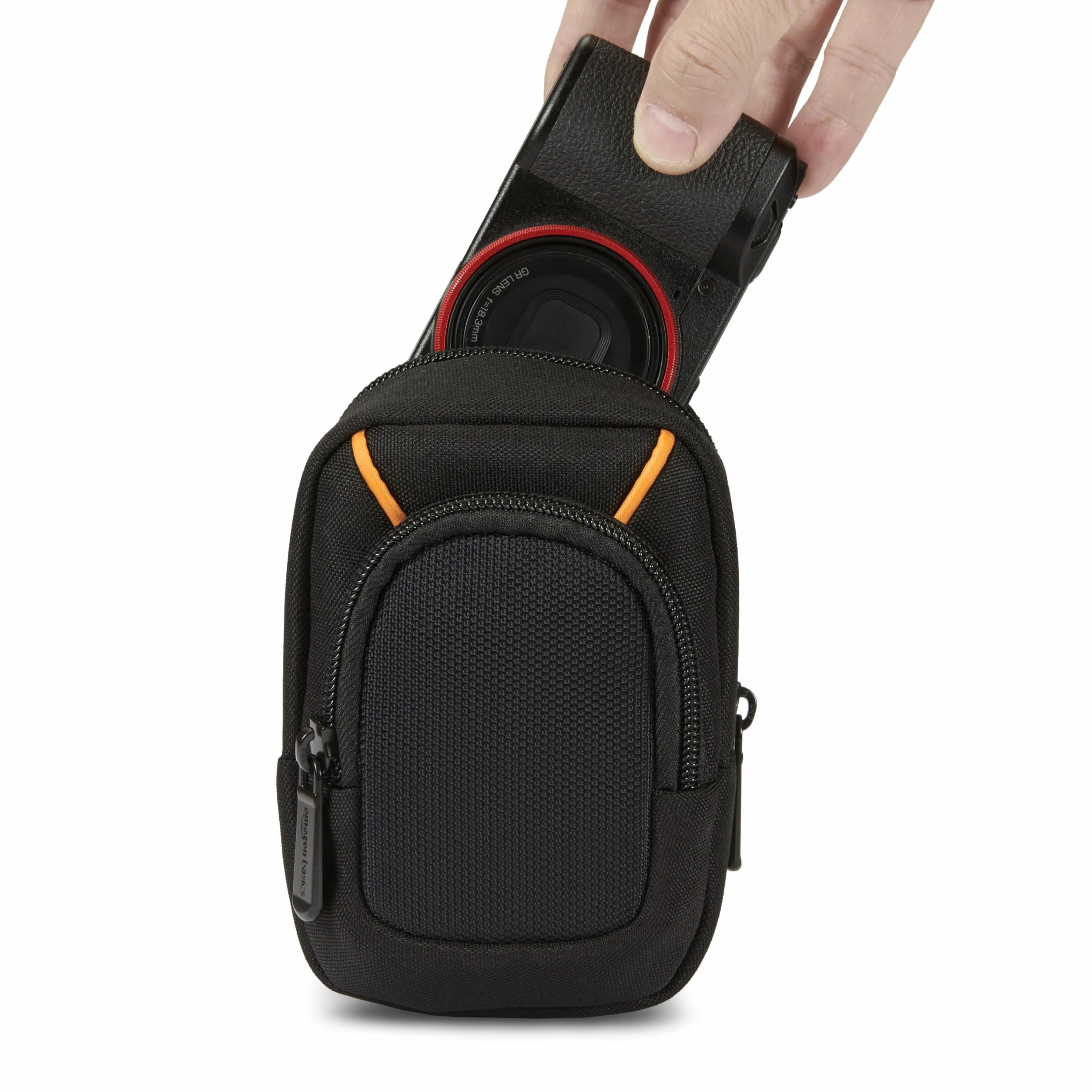 Amazon Basics Étui pour Appareil Photo Numérique Compact 13,2 x 8,1 x 2,5 cm Noir
