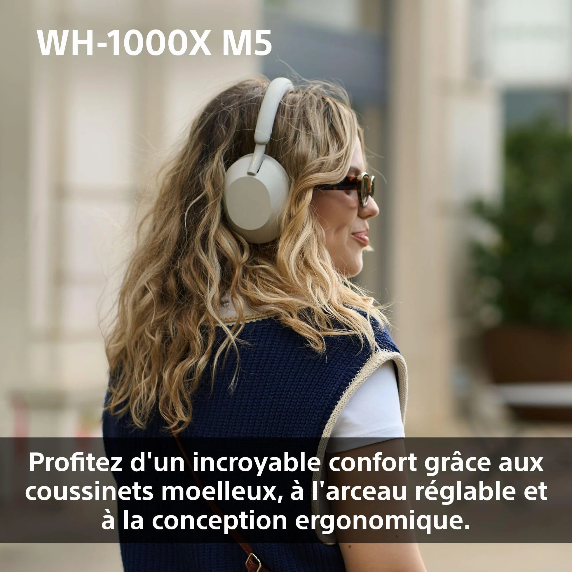 Sony WH-1000XM5 - Étui Rigide, Casque sans Fil Haut de Gamme à réduction de Bruit, Bluetooth, qualité d'appel Claire, Audio Hi Res, 30h d'autonomie, étui Rigide, iOS et Android - Noir