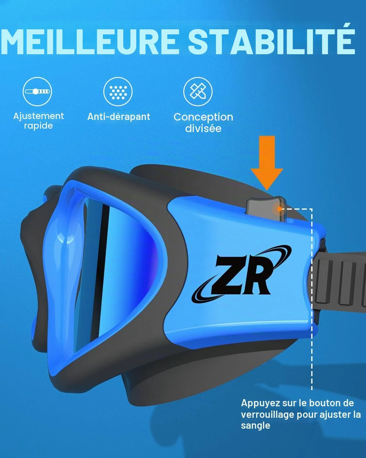 ZIONOR G1 Lunettes de Natation Polarisées Mirror Anti Buée Anti UV Unisex Adulte
