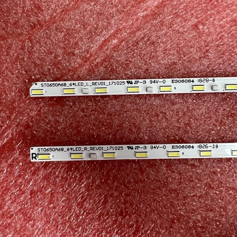 Bande LED Compatible avec Fit for Sony KD-65XF8796 XBR-65X850G XBR-65X850F KD-65X8588G KD-65X8566 KD-65X8500 STO650A68 XBR-65X855E KD-65XG8505(Kit 2 PCS for 1 TV)