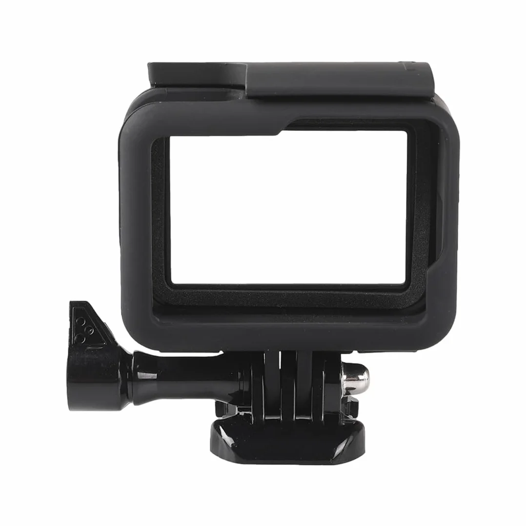 Cadre Boîtier Protection Compatible GoPro Hero7/6/5 Coque Bordure avec Prise Vis Amovible Noir