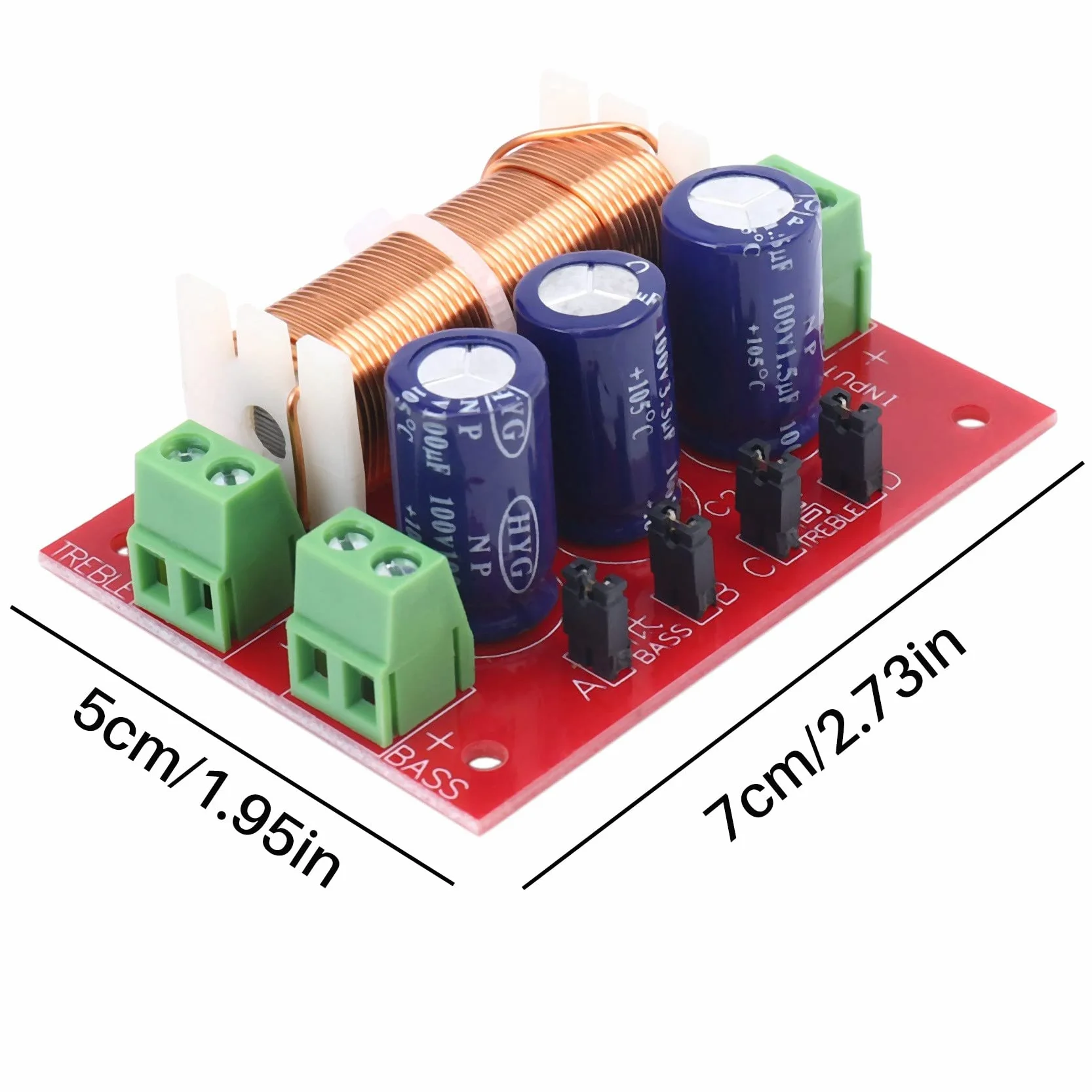 Lot de 3 haut-parleurs 400 W - Doubles - 2 voies - Hautes et basses - 4-16 ohms