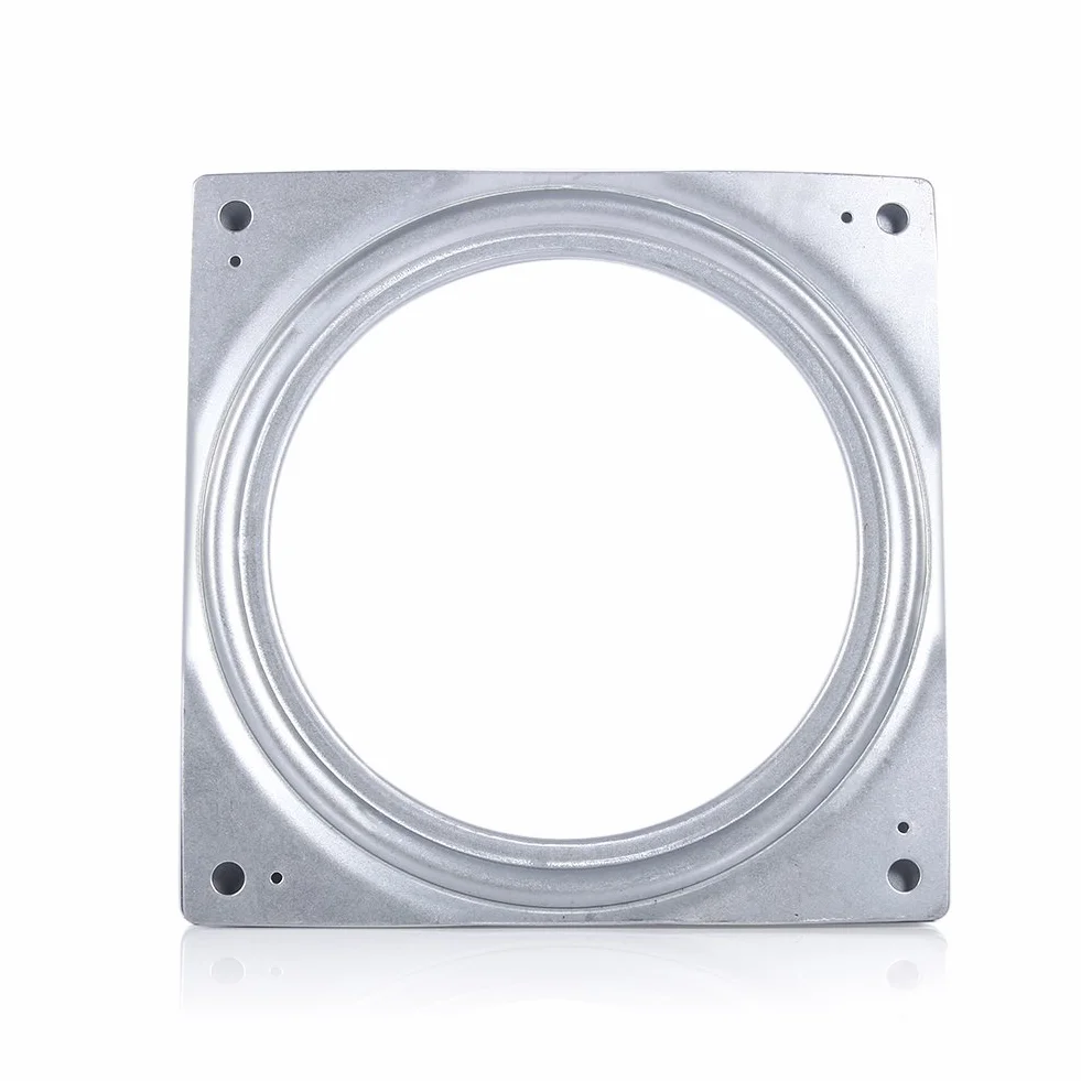 15cm/6in Quincaillerie de 500 Kg Roulements de Plateau Tournant Pivotant en Métal Carré pour Bureau TV Plaque de Roulement Rotative pour Plateaux de Service, étagères de Rangement de Cuisine