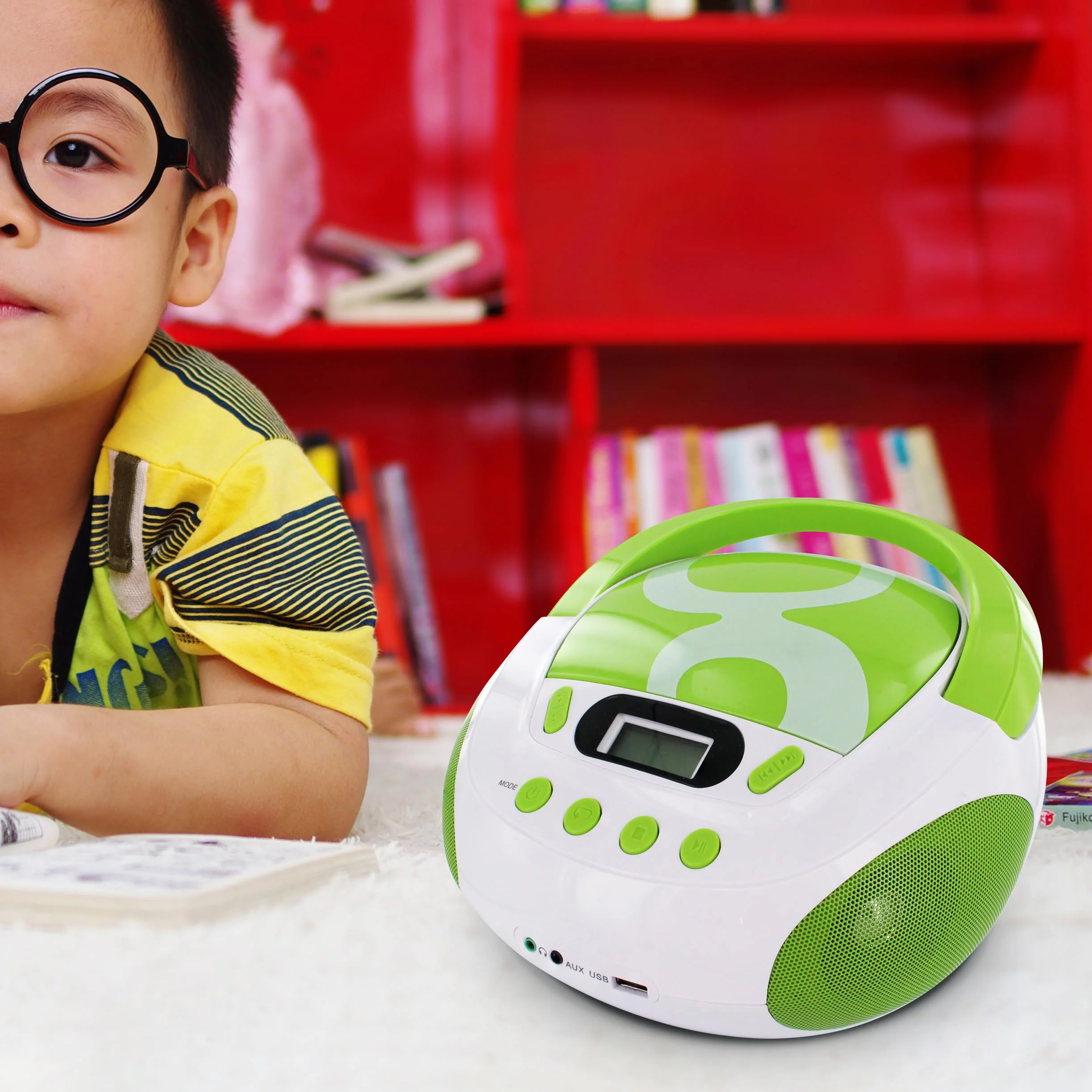 METRONIC Gulli Lecteur CD-MP3 avec Port USB Vert
