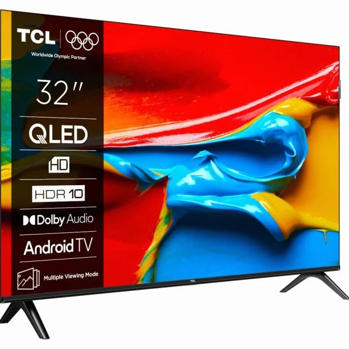 TCL 32V4C 32" HD Smart QLED TV Android HDR Google Cast Google Home