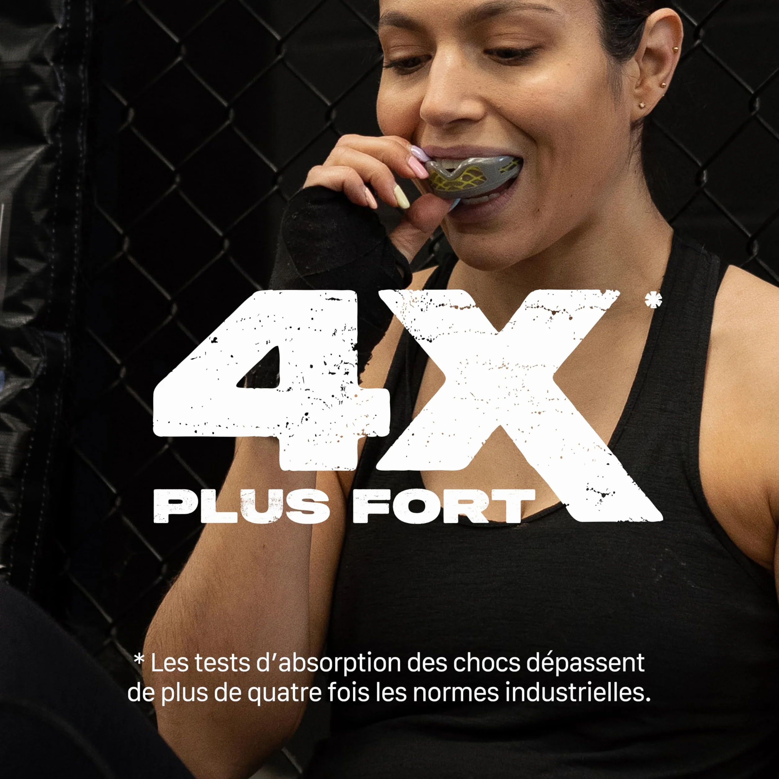 SafeJawz Nitro Protège-dents pour sports de contact avec étui Gris