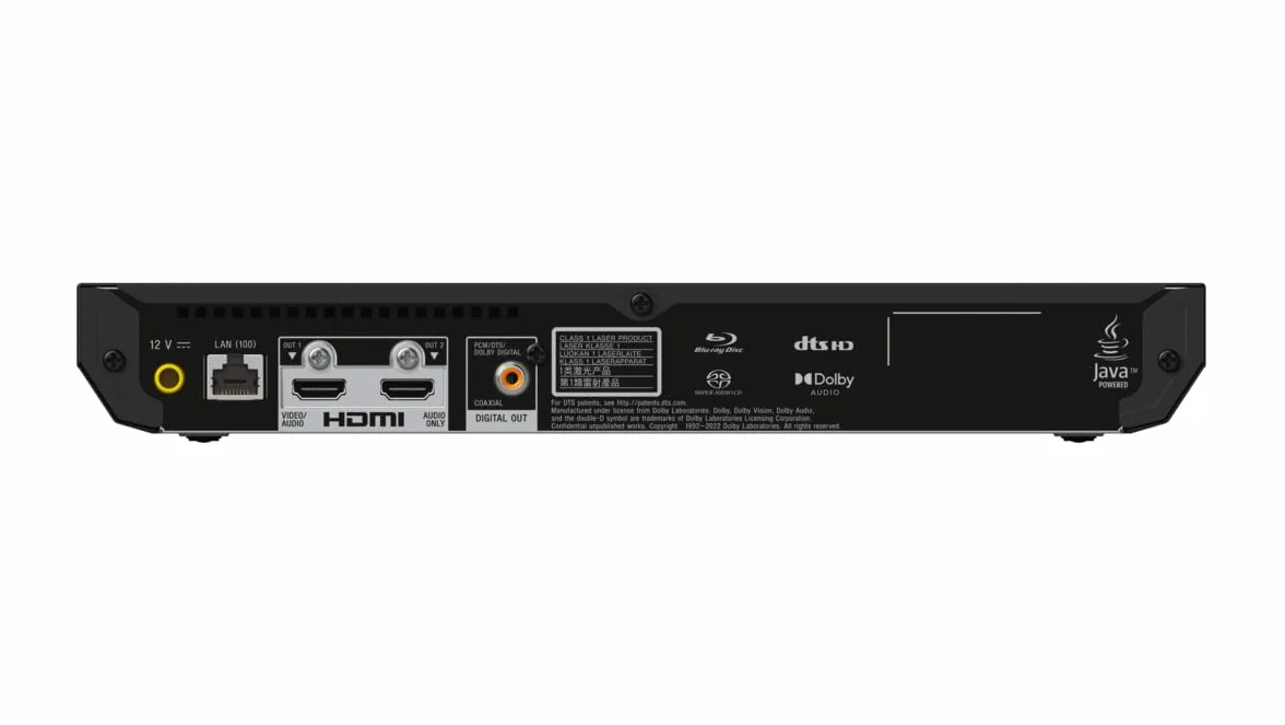 Lecteur Blu-Ray Sony BDP-X700 4K Ultra HD - Audio Haute résolution | HDR10 | Dolby Vision | BT.2020 | Upscaling avancé | Lecteur Universel | HDMI & SPDIF coaxial | UX conviviale