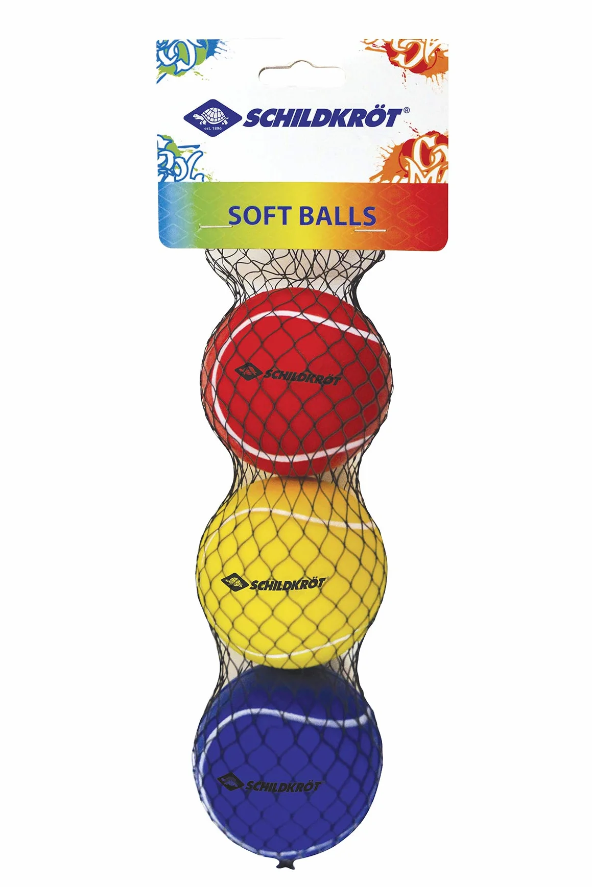 Schildkröt Balles de Sports Souples Lot de 3 Ø7cm Mousse PU Beachball Tennis