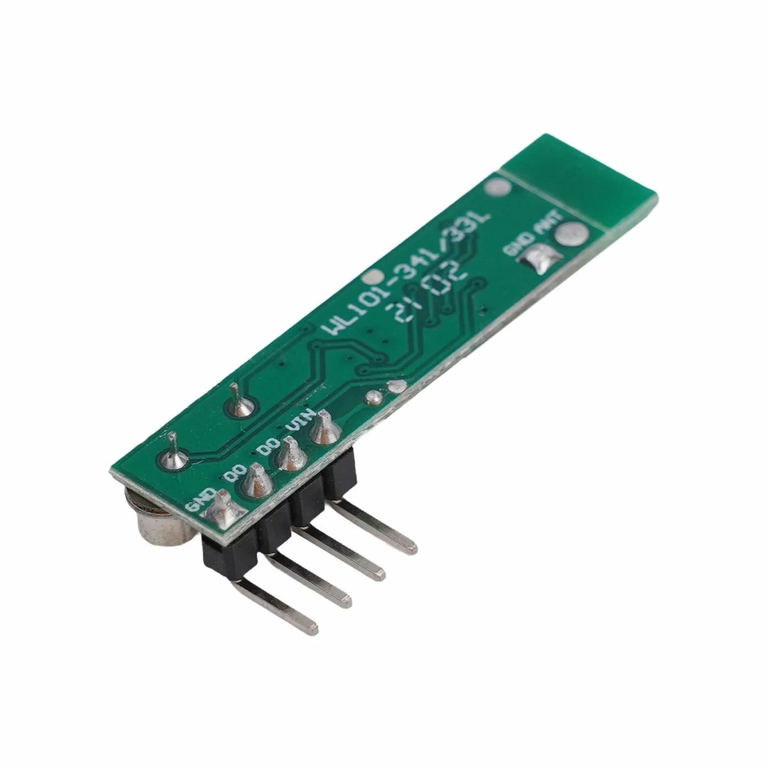 Module émetteur récepteur RF superhétérodyne 433 MHz 108 dBm Télécommande sans fil Ask OOK 30 x 9 x 1 mm vert