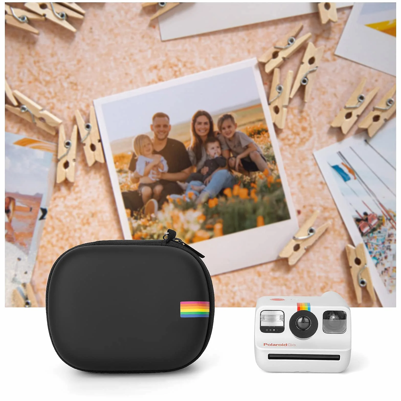 Yinke Étui Housse Polaroid Go Appareil Photo Instantané Coque Rigide Protection Sac Voyage Noir Classic