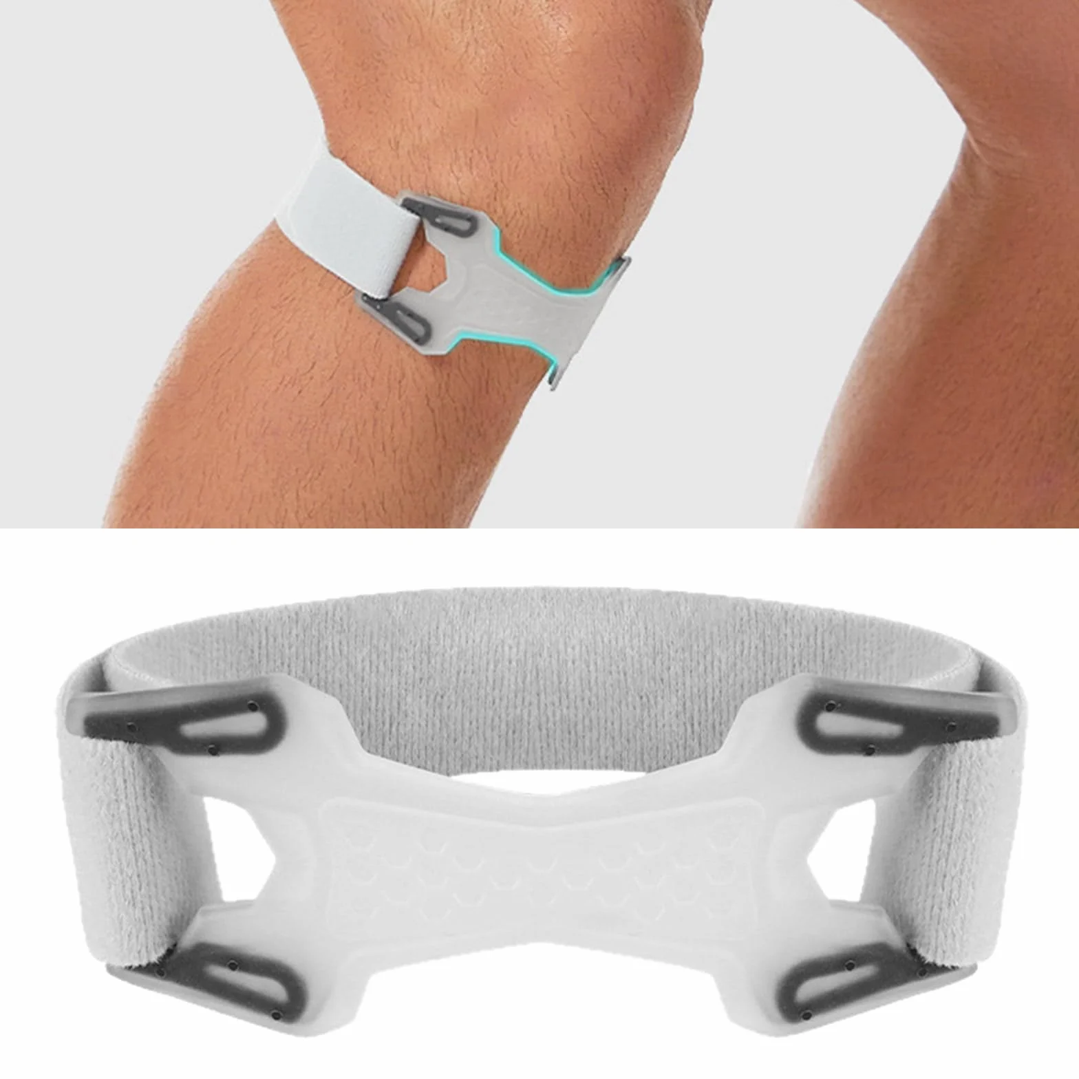 Sangle de tendon rotulienne en silicone flexible pour course à pied et basket-ball