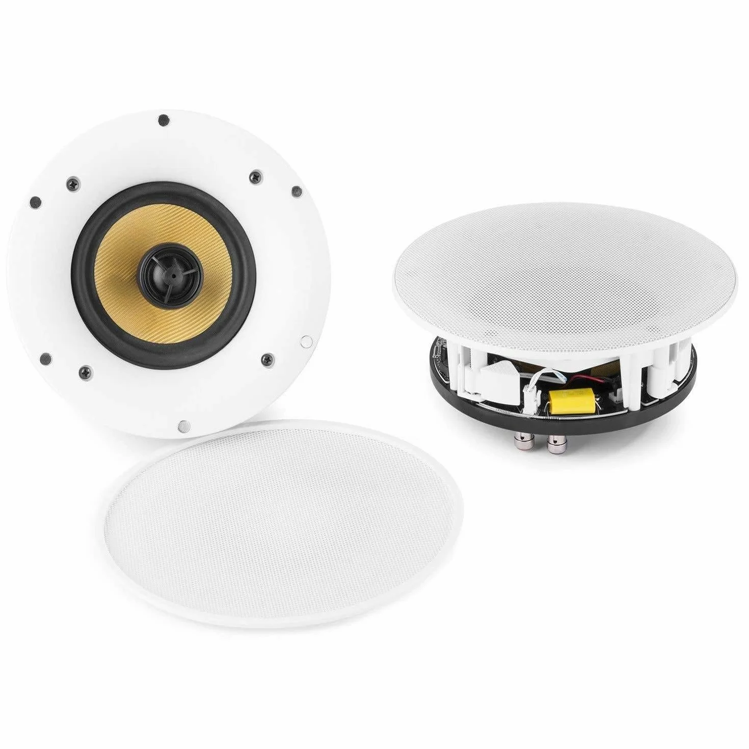 Power Dynamics WCS80 Haut-Parleurs Encastrables Actifs Bluetooth Wi-Fi 8 Pouces 140 W 2 Voies