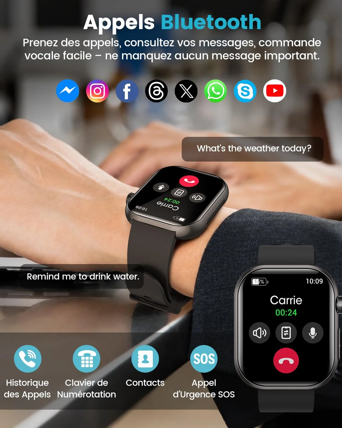 2026 Nouvelle Montre Connectée Homme avec ECG, HRV, 𝐆𝐥𝐲𝐜é𝐦𝐢𝐞, Tension Artérielle, 1,97" AMOLED Montre de Santé avec Suivi 24H la Fréquence Cardiaque, SpO2, Suivi du Sommeil, IMC, iOS Android