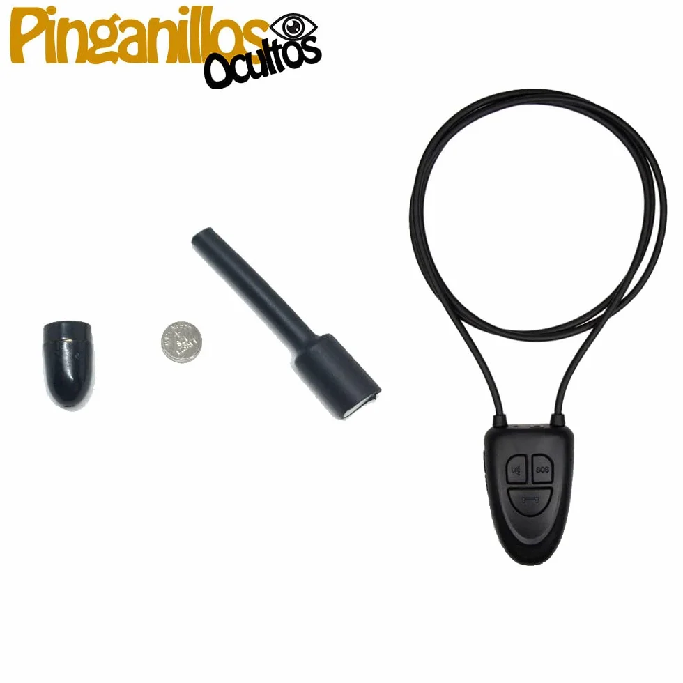 Ultramini Oreillette Invisible + Collier avec Microphone (Bluetooth V4)