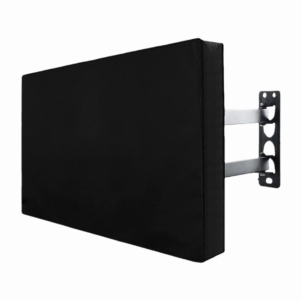 Housse de protection pour TV extérieur 22-75 pouces Oxford 210D étanche anti-poussière avec poche télécommande