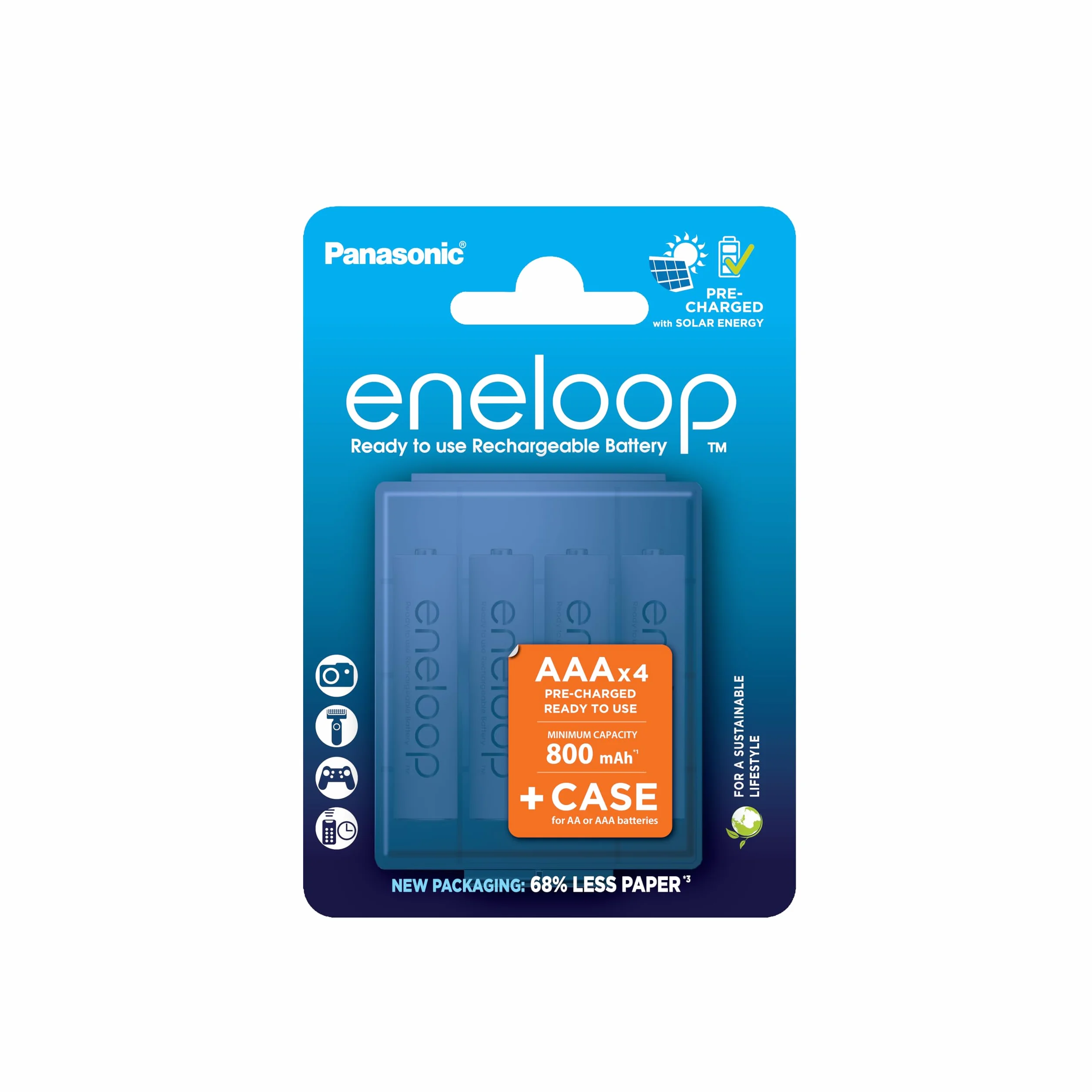 Piles eneloop Pro Ni-MH AAA Rechargeables 4 pièces