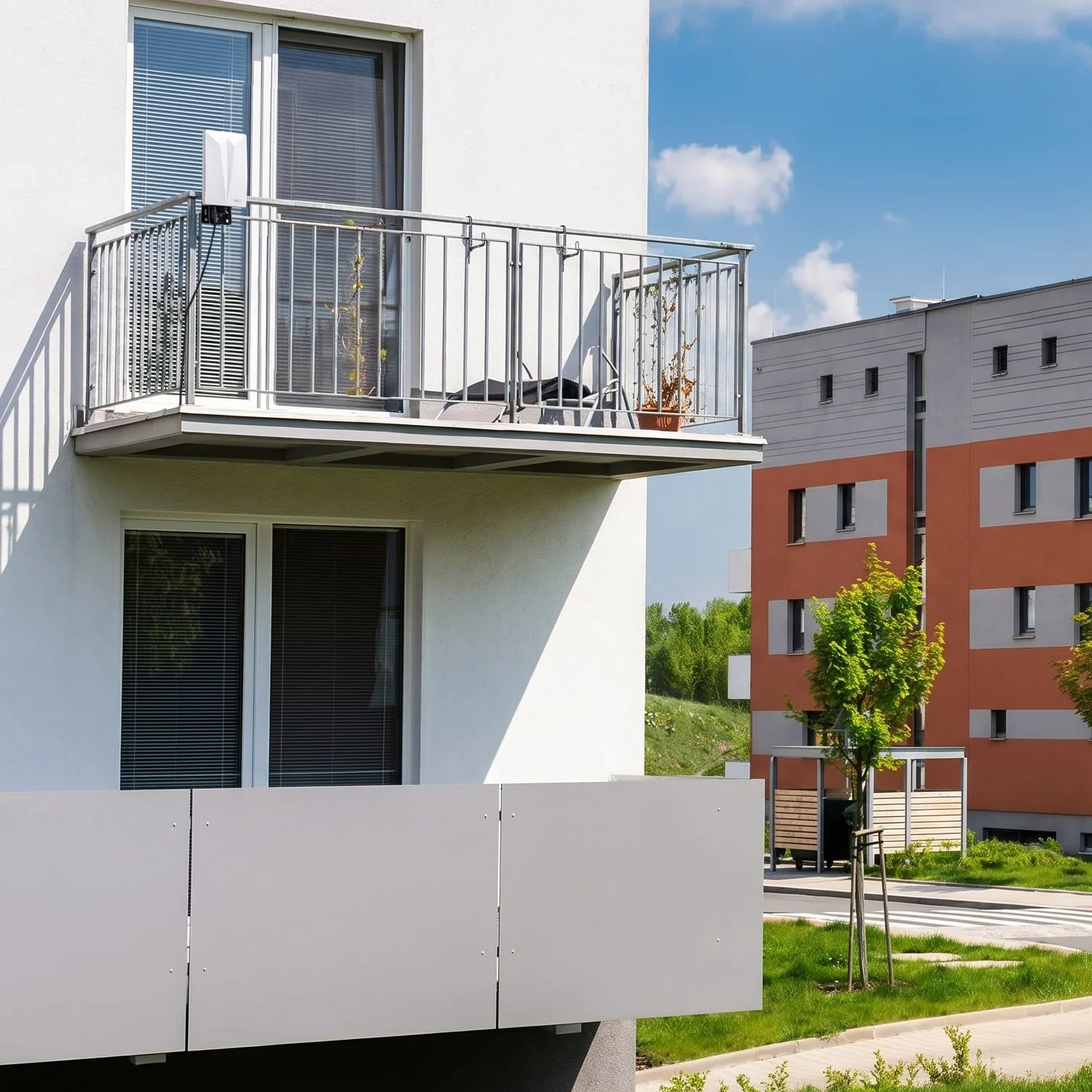 EMOS - Antenne intérieure/extérieure Village, antenne Active pour la réception Longue portée (0-80 km) de DVB-T2, Dab, FM, Full HD, avec Filtre de Blocage LTE, Filtre 4G, 5G et amplificateur intégrés