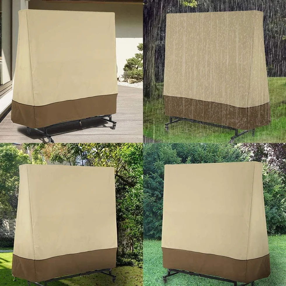 Housse Tennis Table Cover 420D Oxford Bâche Ping Pong Étanche Anti-UV Protection Standard Pliante