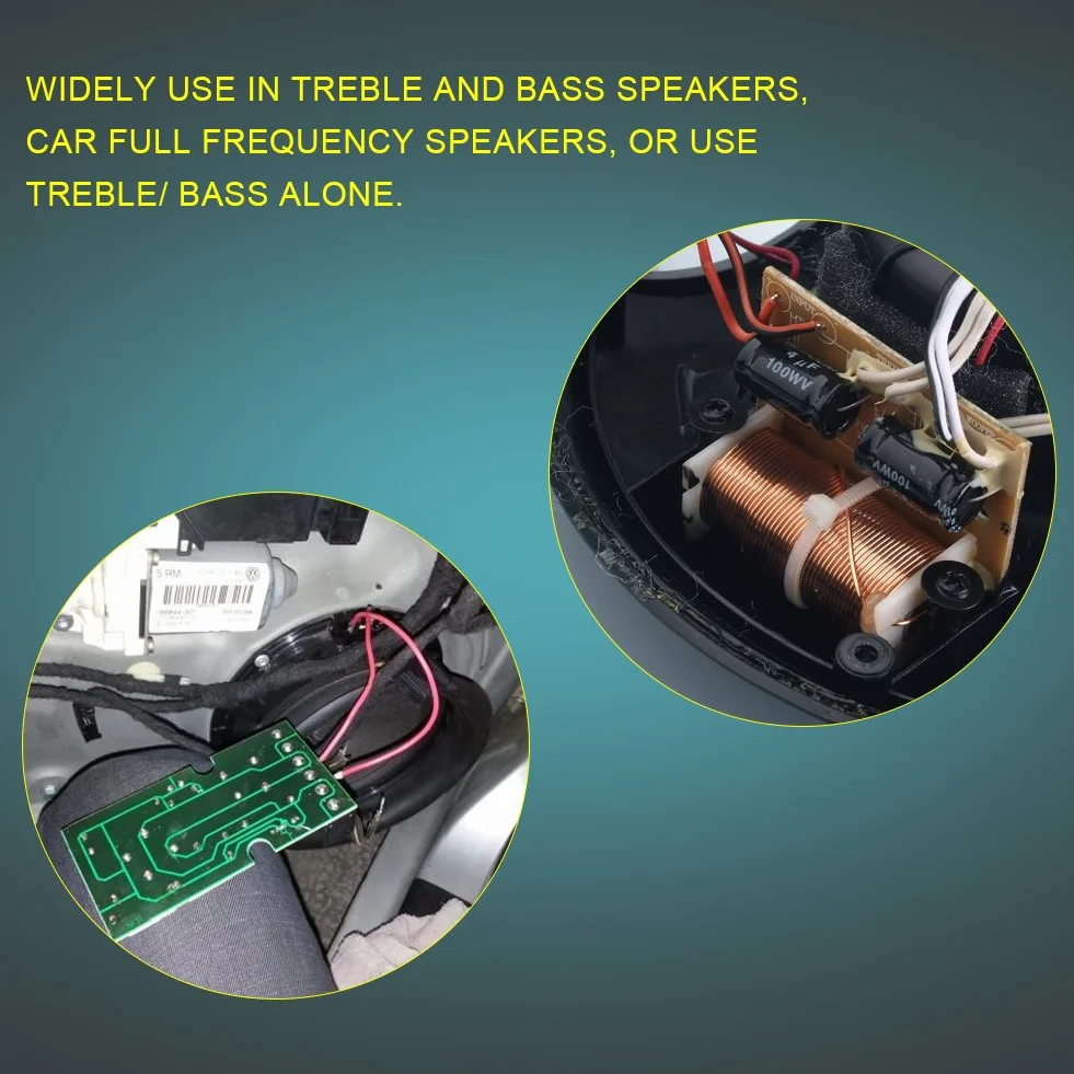 Président Fréquence Diviseur Conseil 2 Voies Aigus/Basse Hi-FI Audio Filtre DIY Module