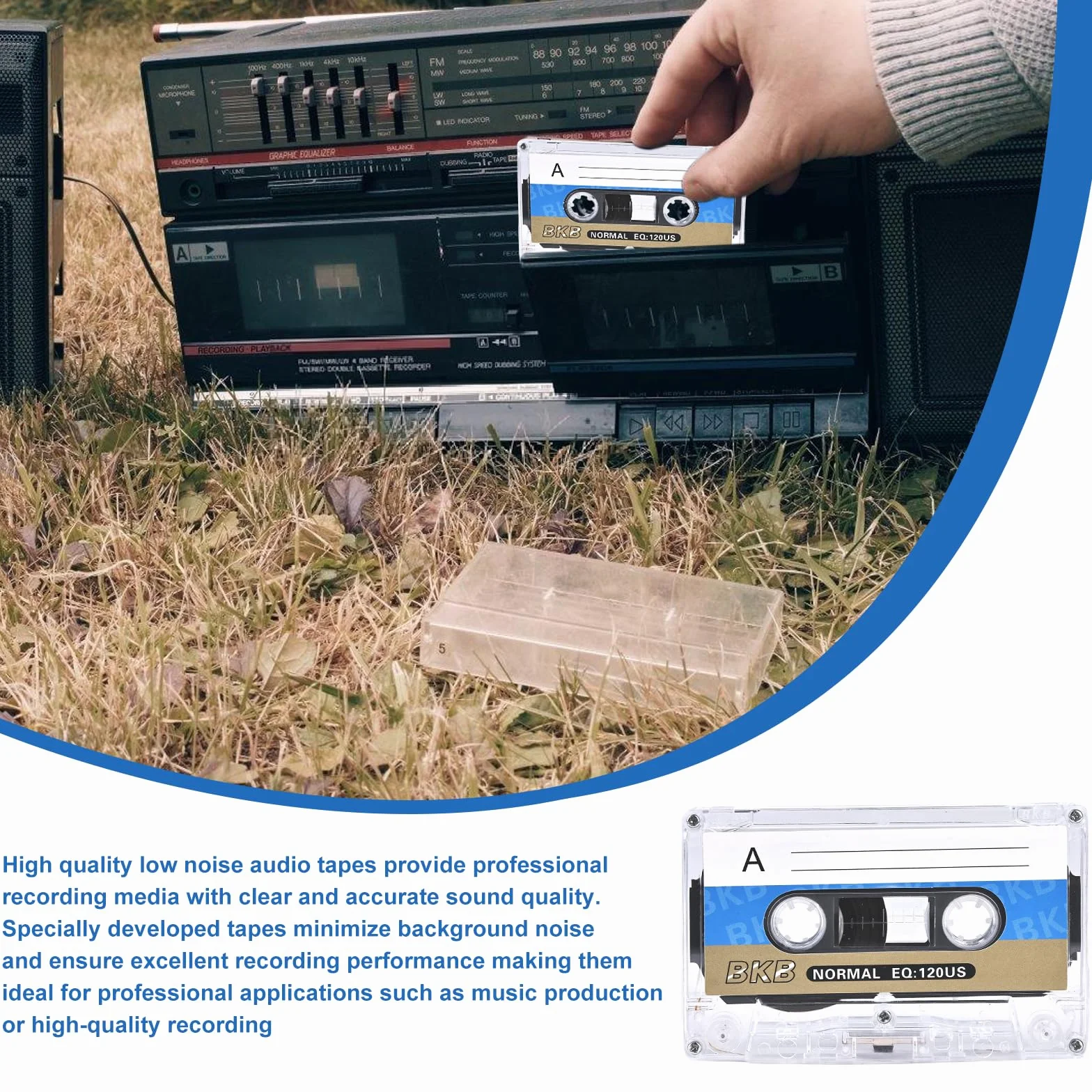 Bandes vierges pour microcassettes: 10 pièces Audio Cassette Tapes, 60 minutes d'enregistrement, parfait pour les conférences et les séminaires - Enregistrement audio de haute qualité avec