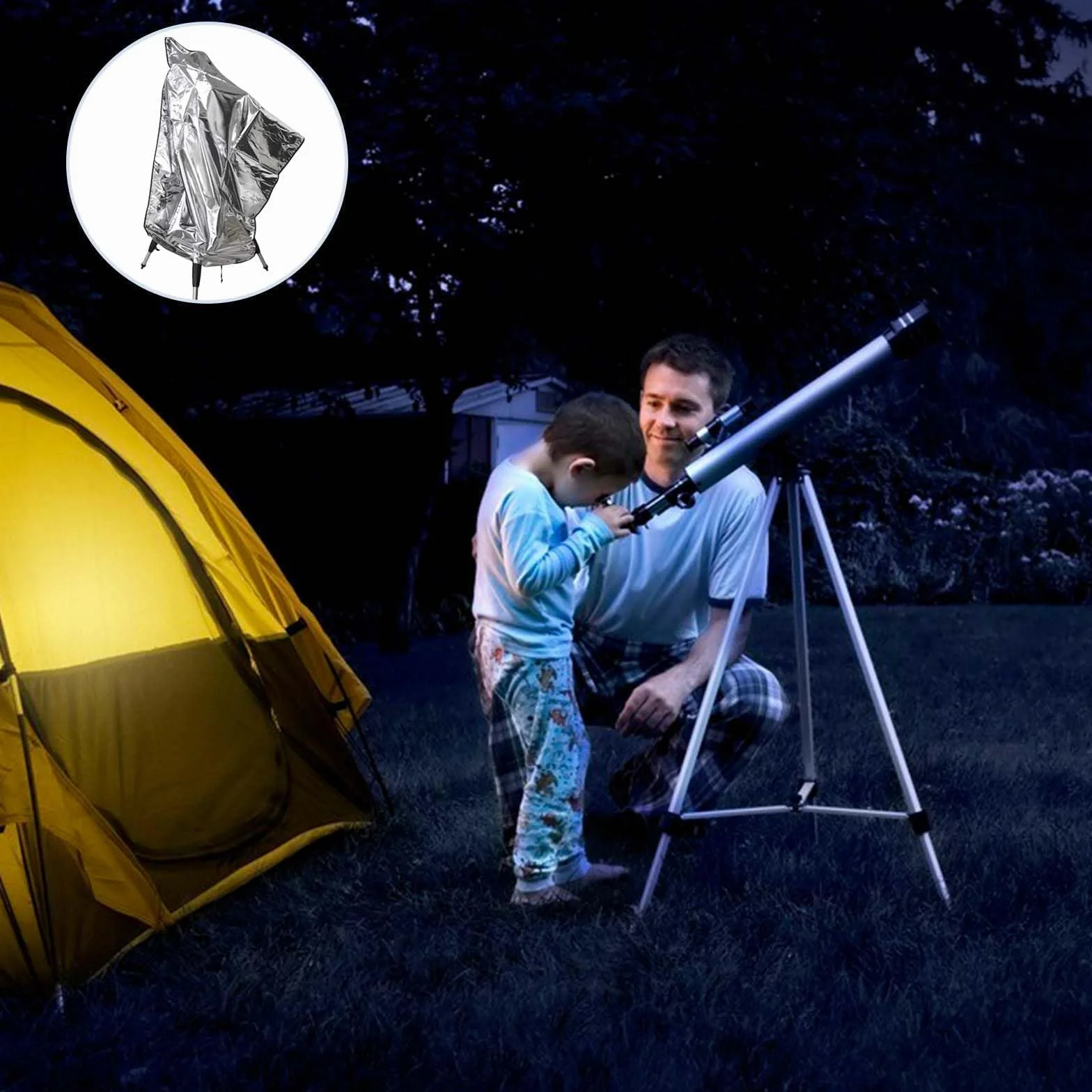 Housse de télescope imperméable 165cm x 120cm 420D Protection étanche