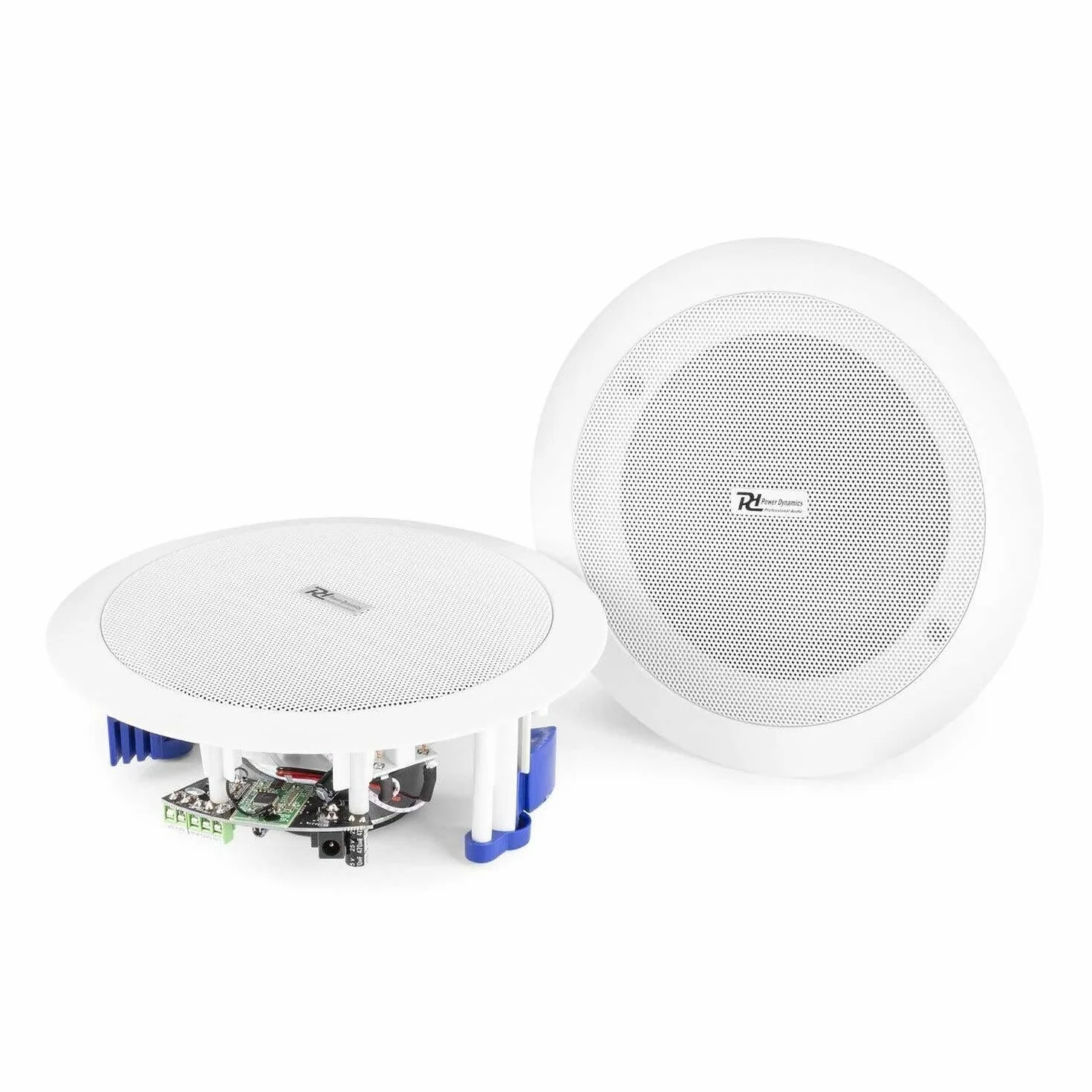 Power Dynamics CSBT60-2 Enceintes Bluetooth Plafond 5,25" 120W 8 Ohms Paire Blanc