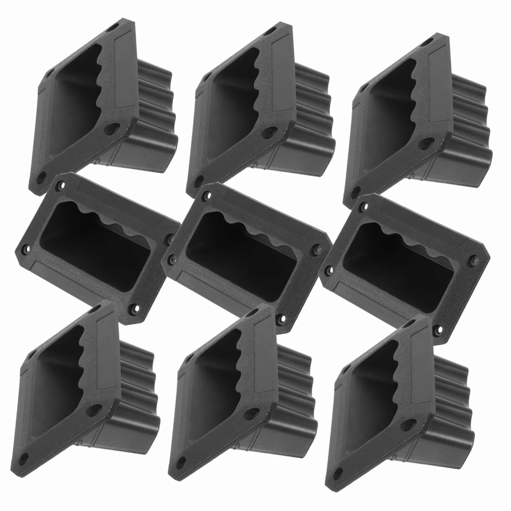 BESTonZON 8pièces Poignée Enceinte Lot Pour Caisson De Basses Et Haut-parleurs Remplacement Facile à Installer Sans Pré-perçage