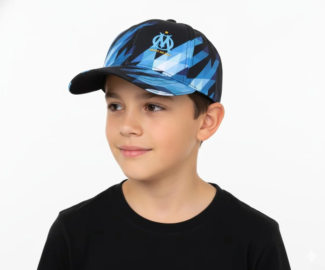 Casquette OLYMPIQUE DE MARSEILLE Om Enfant Collection Officielle Taille réglable