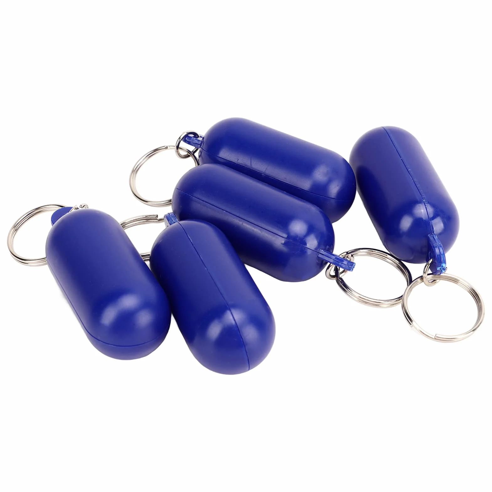 Porte-clés flottant 5 pièces ABS résistant à l'eau ultra-léger pour navigation voile plongée kayak piscine
