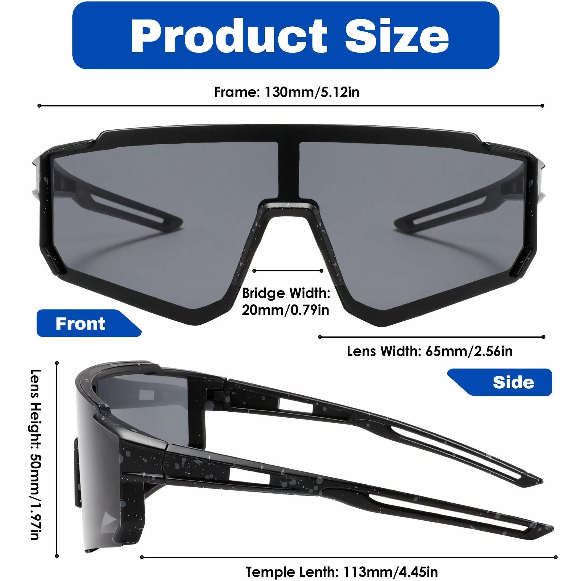Lunette de Cyclisme Enfant UV400 Protection Moto Course Ski Baseball