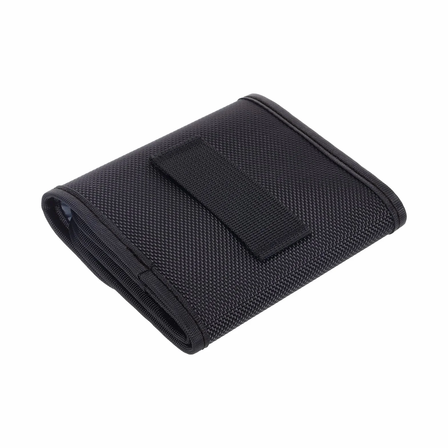 PATIKIL Étui de filtre d'appareil photo de 82 mm, 3 poches pour filtre d'appareil photo, pochette résistante à l'eau et à la poussière pour le stockage de filtre de photographie, Noir , 1 pack