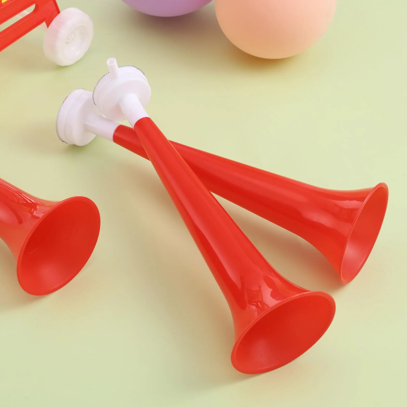 BESPORTBLE Lot de 10 trompettes de soutien pour enfants, Klaxon de stade bruyant, Mini corne de football, Accessoires de fête