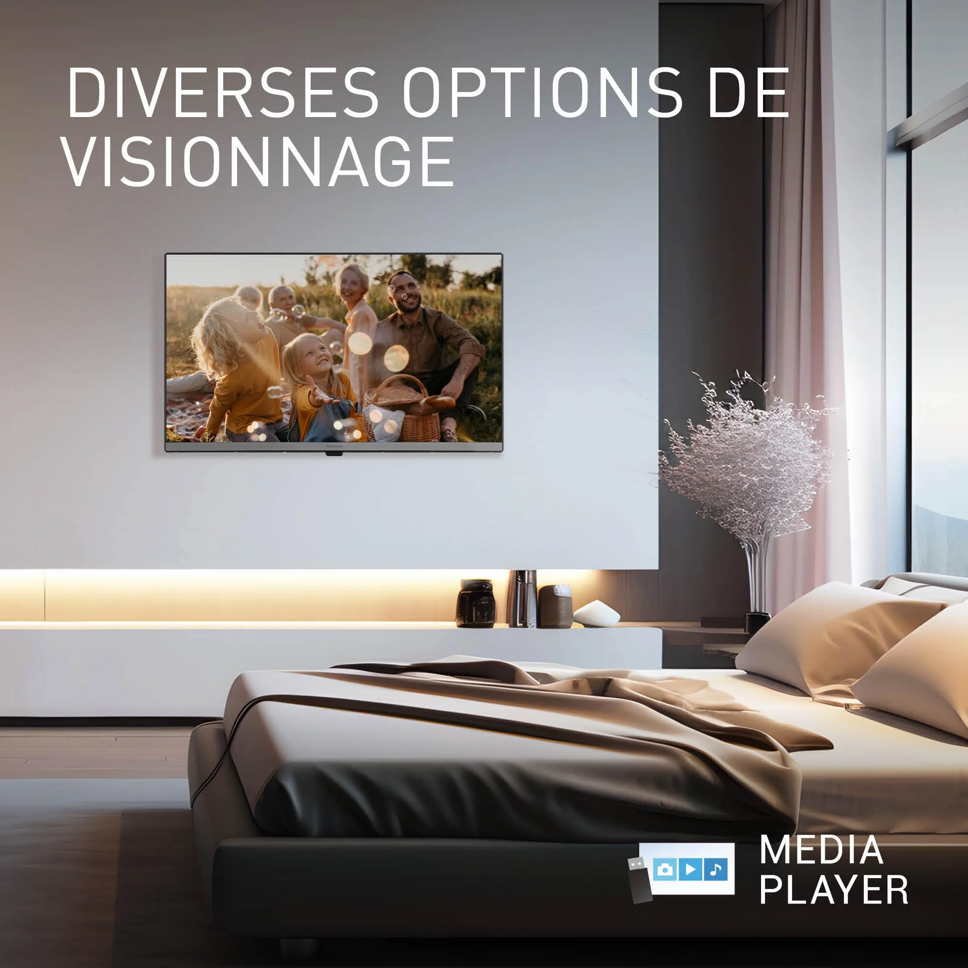 Panasonic TB-24S40AEZ Série S40 24 Pouces HD LED Smart TV TiVo Google Alexa HDR HDMI WLAN Mode Jeu