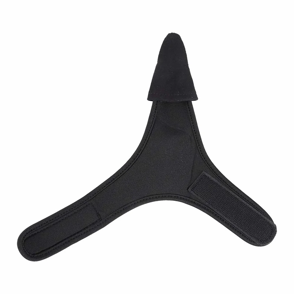 KIMISS Protège-Doigts Pêche Noir Unisexe élastique Cuir pour Plein Air