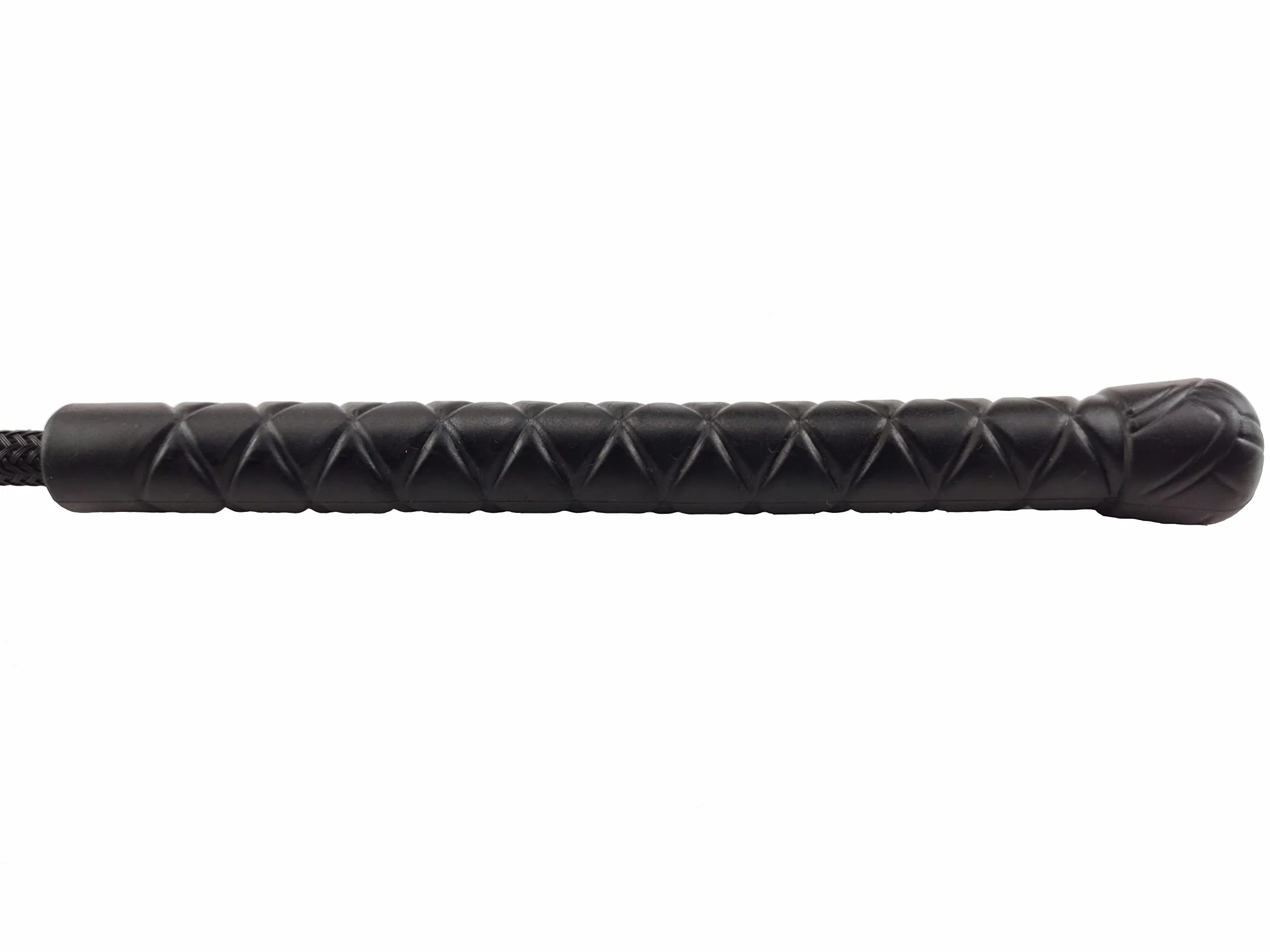 Cravache d'équitation en Cuir 45 cm avec Poignée et Corde de Suspension