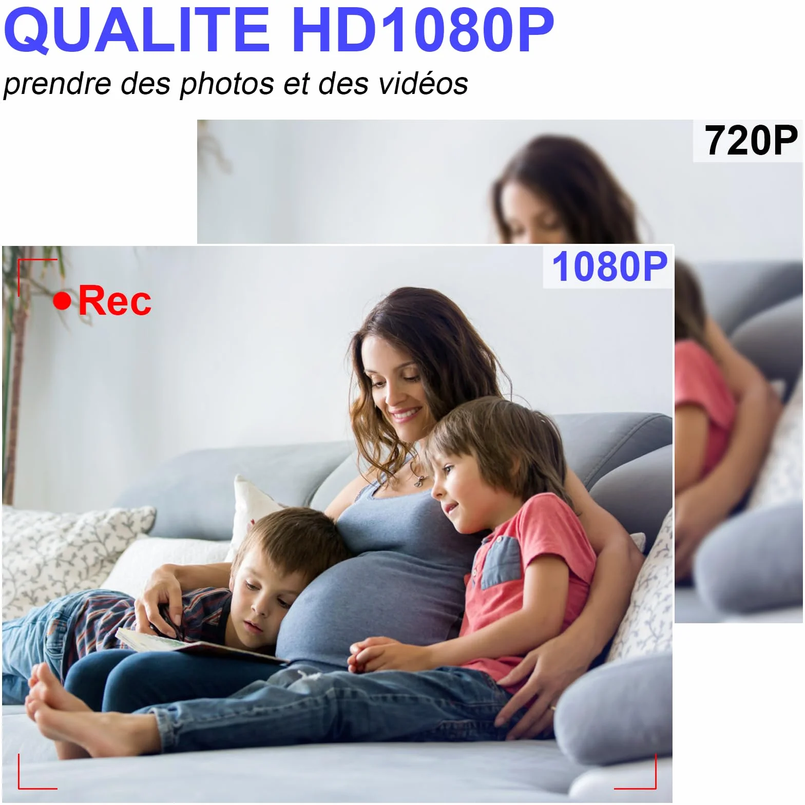 Caméra Cachée, Minicaméra Espion avec 5000mAh d'alimentation Mobile, Caméra Cachée Espion HD 1080P avec Vision Nocturne et Enregistrement en Boucle, Inclus Câble USB 3 en 1