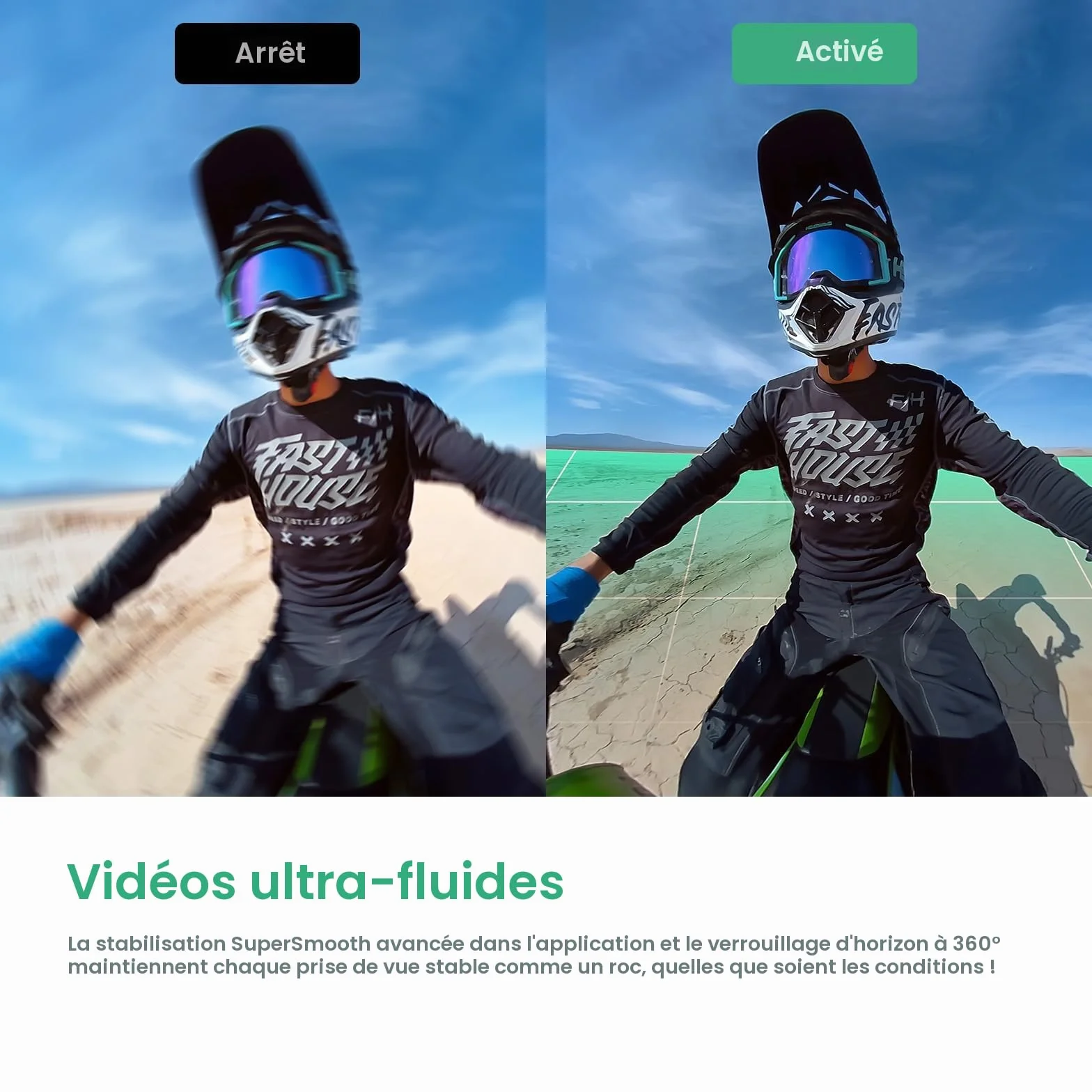 AKASO 360 Kit Moto pour Caméra d'action, Camera Sport à 360° avec Carte Mémoire 128 Go, 5.7K 360 Vidéo, 72MP Photo, SuperSmooth, 2.29" Écran Tactile, Effet Selfie Stick Invisible, Horizon 360° Lock