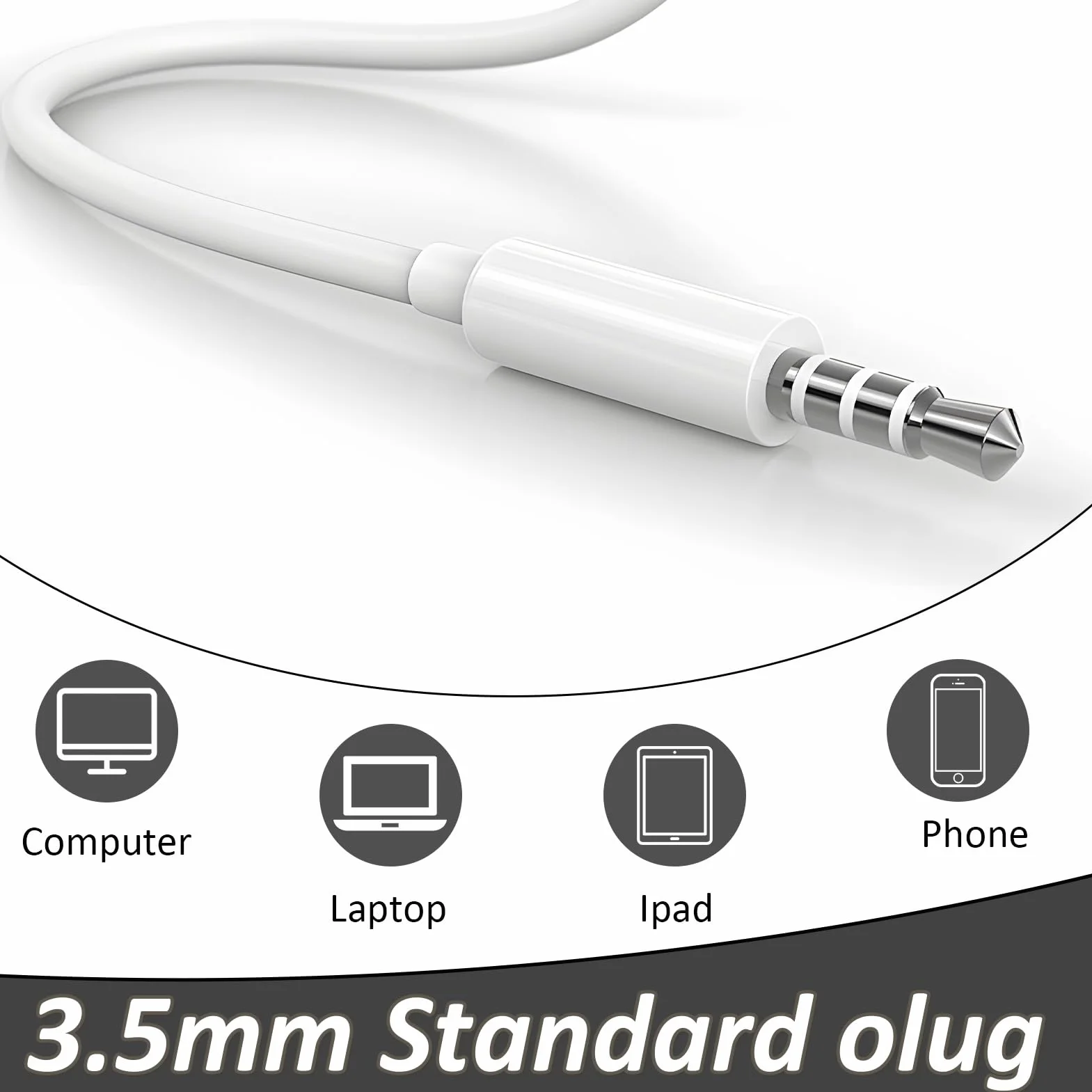 Lot de 4 écouteurs Filaires 3.5mm avec Microphone et Contrôle du VolumeAdaptés pour Téléphones Portables Tablettes MP3 Qualité Sonore Exceptionnelle et Confort Optimal