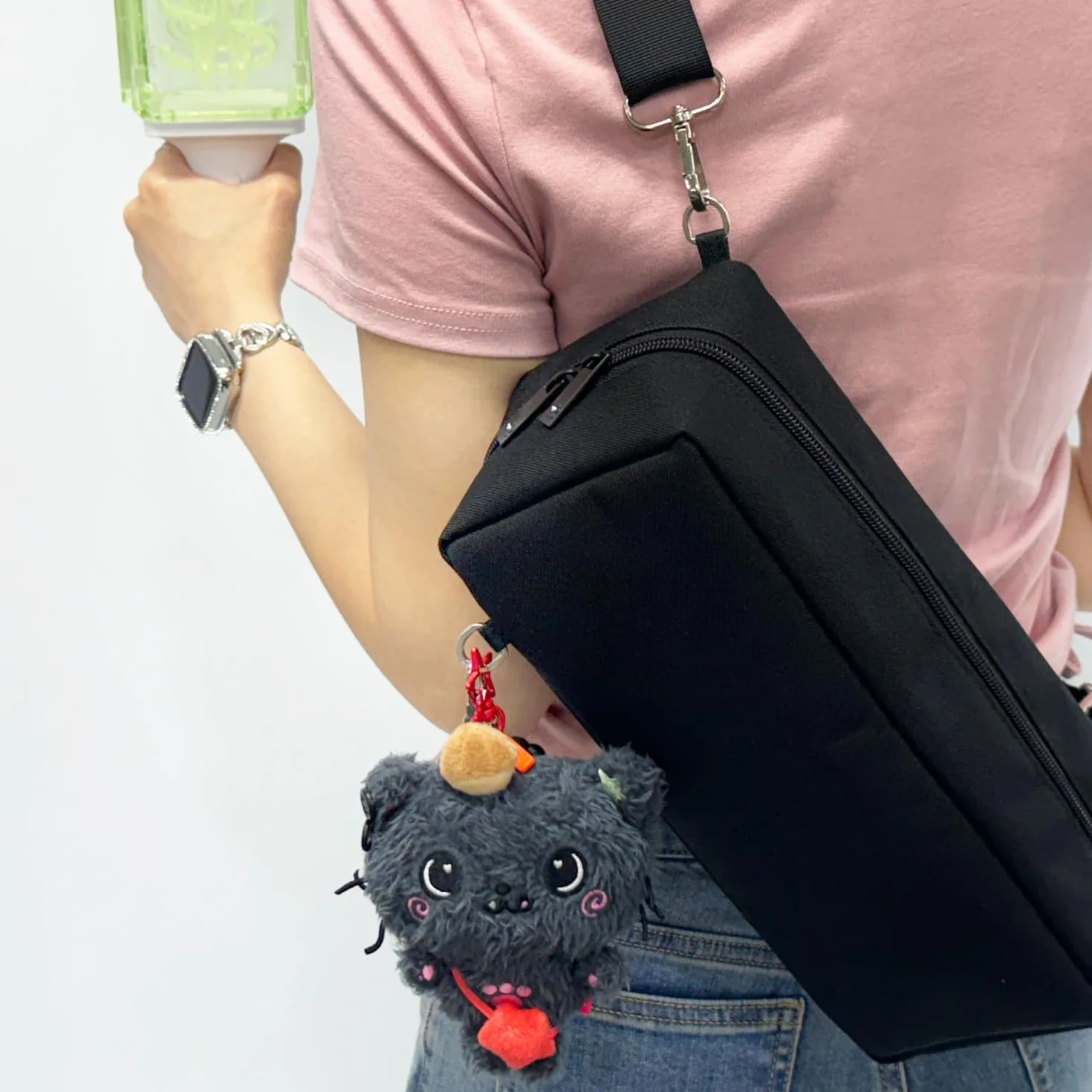 Light Stick Pouch for Kpop Fans with Adjustable Strap and Soft Protection