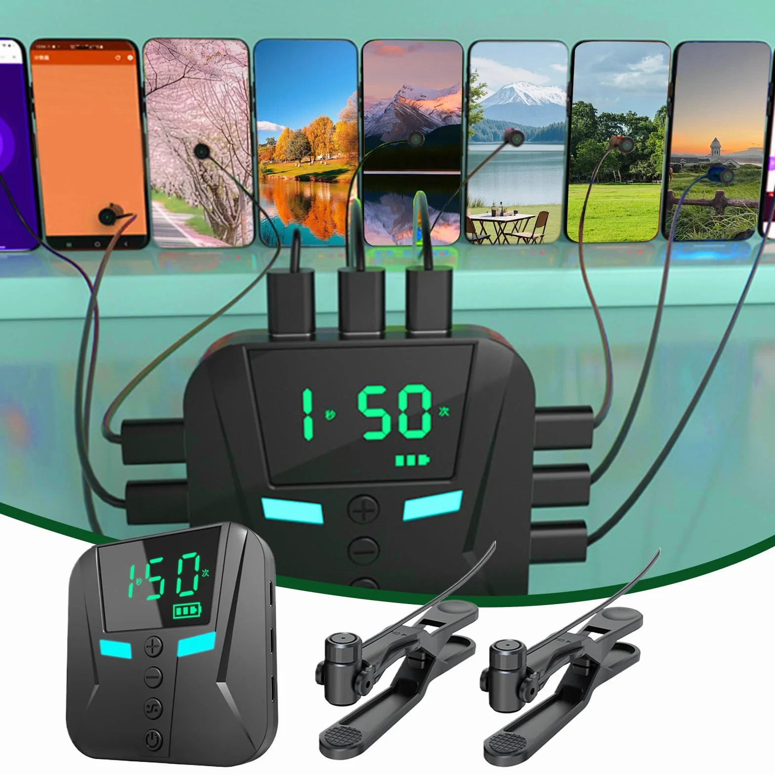 Phone Screen Tapper - Simulation de Rapide, clicker Physique | Dispositif de Automatique pour écrans tactiles répétés | Machine à tapoter simulée pour Jeux, Likes en Streaming, récompenses d