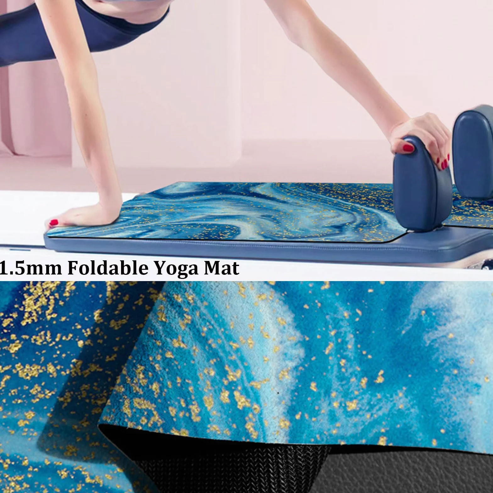 Tapis de Pilates pour Reformer FANSU Antidérapant Durable Caoutchouc