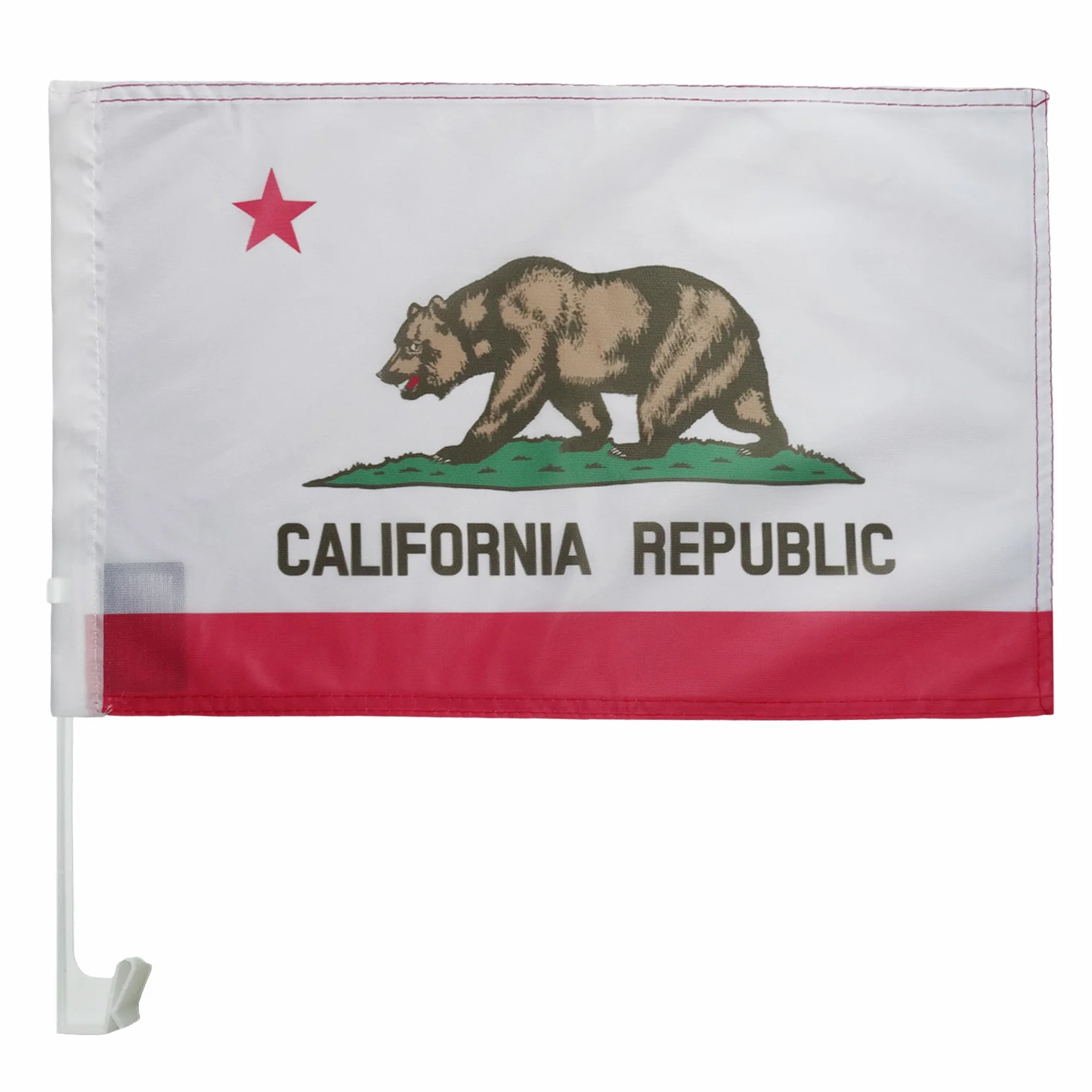 AZ FLAG Drapeau Californie Voiture 45x30 cm 100% Polyester PVC Attaches