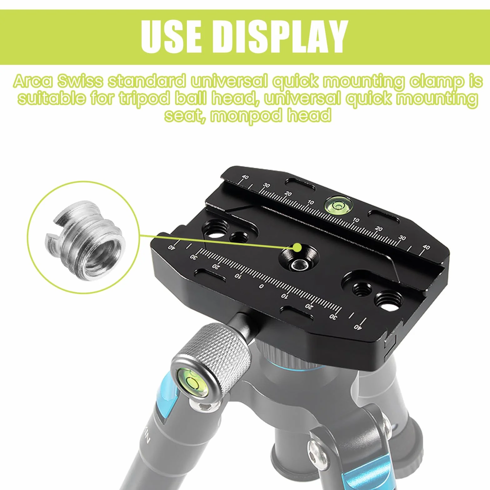 Pince à changement rapide de 90 mm pour Arca-Swiss, QR-90N Quick Release Plate Clamp, pince en métal, plaque à dégagement rapide, trépied universel