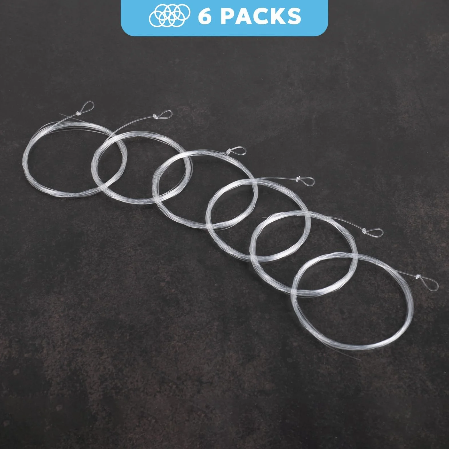 Welded Tapered Leader Pêche à la Mouche Nylon 7.5ft 9ft Paquet de 6