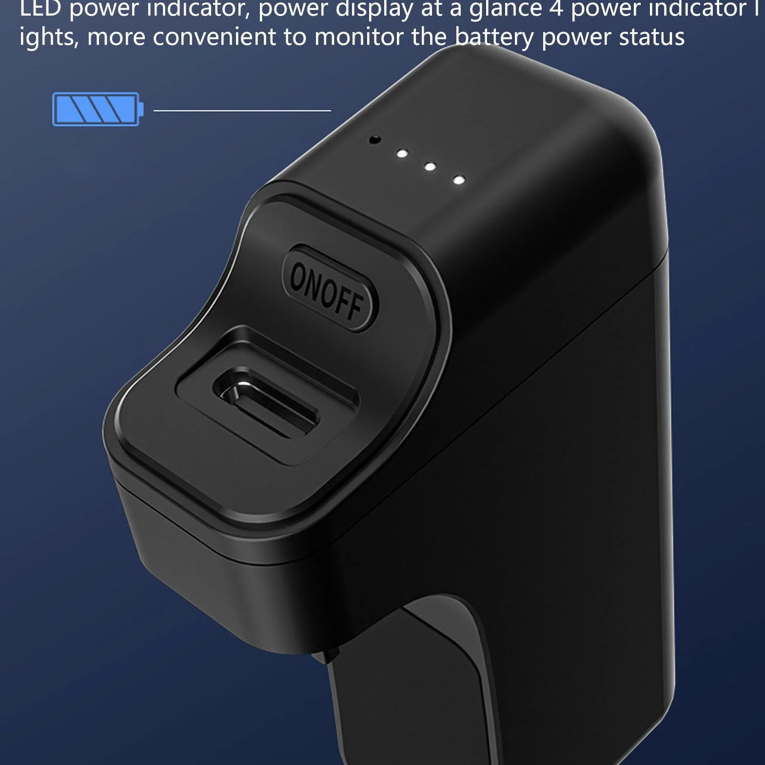 Batterie 3500 MAh pour Manette PS5, Batterie de Manette Portable avec Indicateur LED, Interrupteur Individuel, Batterie pour Manette PS5