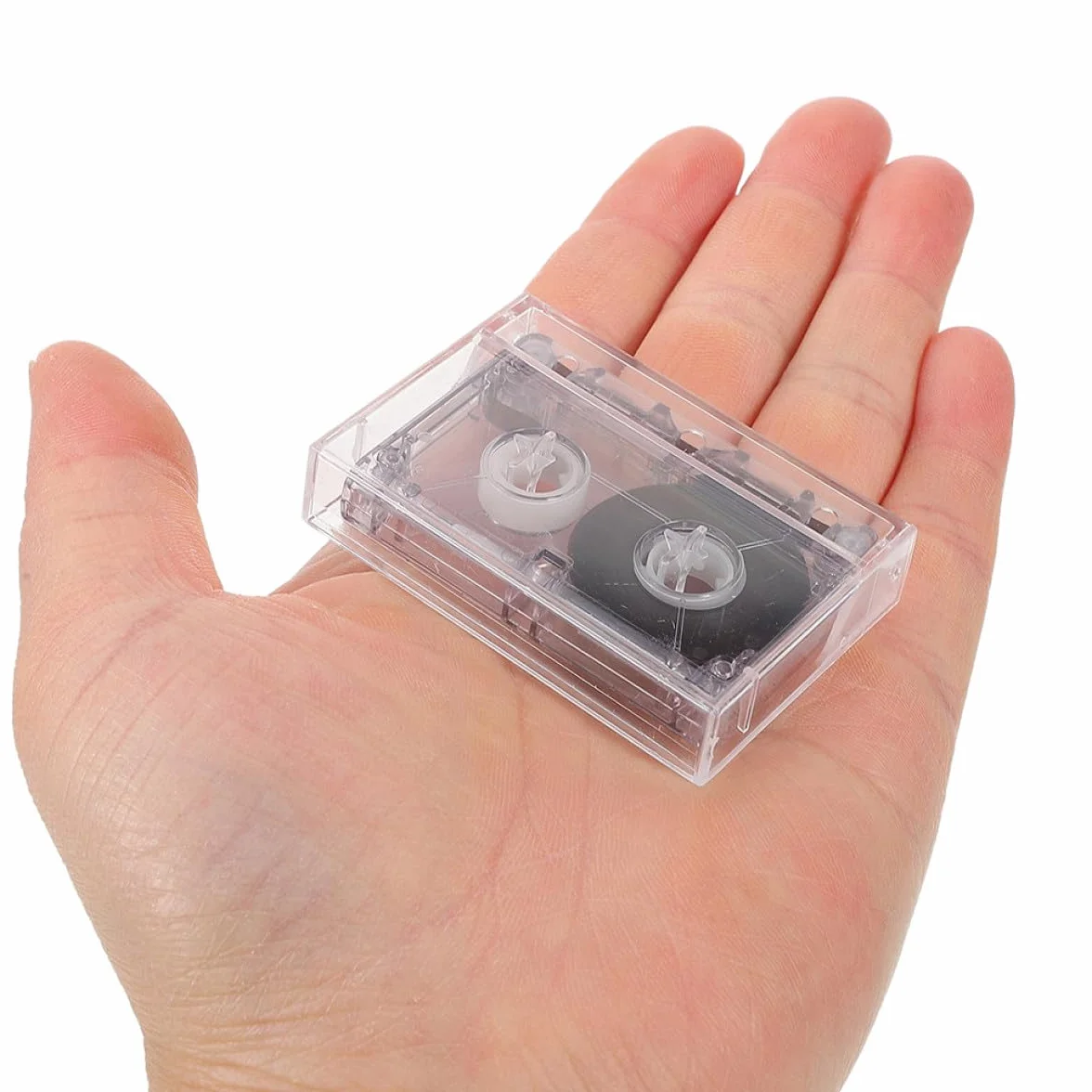 Mipcase Lot de 2 K7 Audio Vierge Mini Design de 60 en Plastique Cassettes Audio pour L'enregistrement Compactes et Compatibles et Cours de Langue