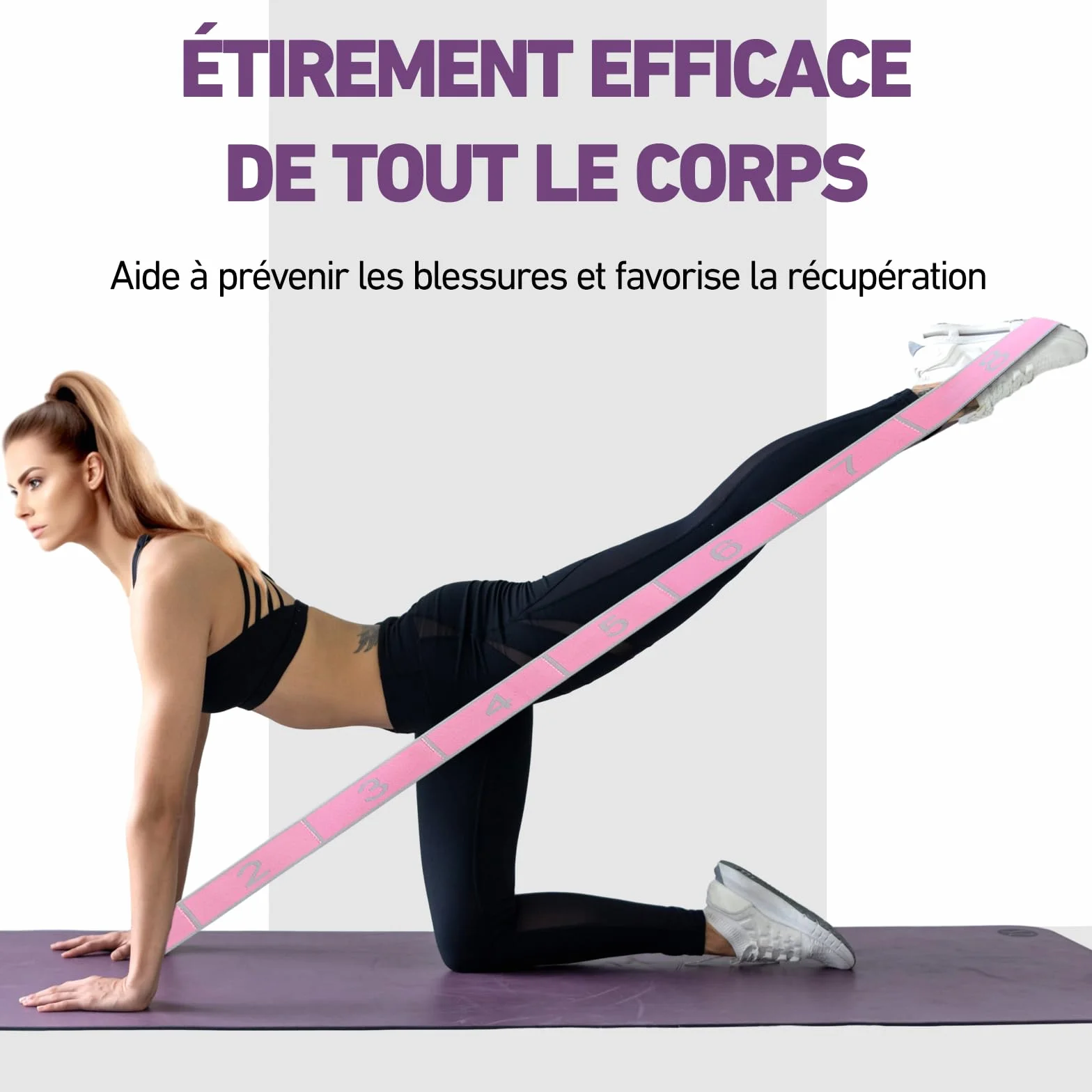 XIANGLONGY Bande Élastique Musculation 8 Niveaux de Forces pour Fitness Yoga Pilates