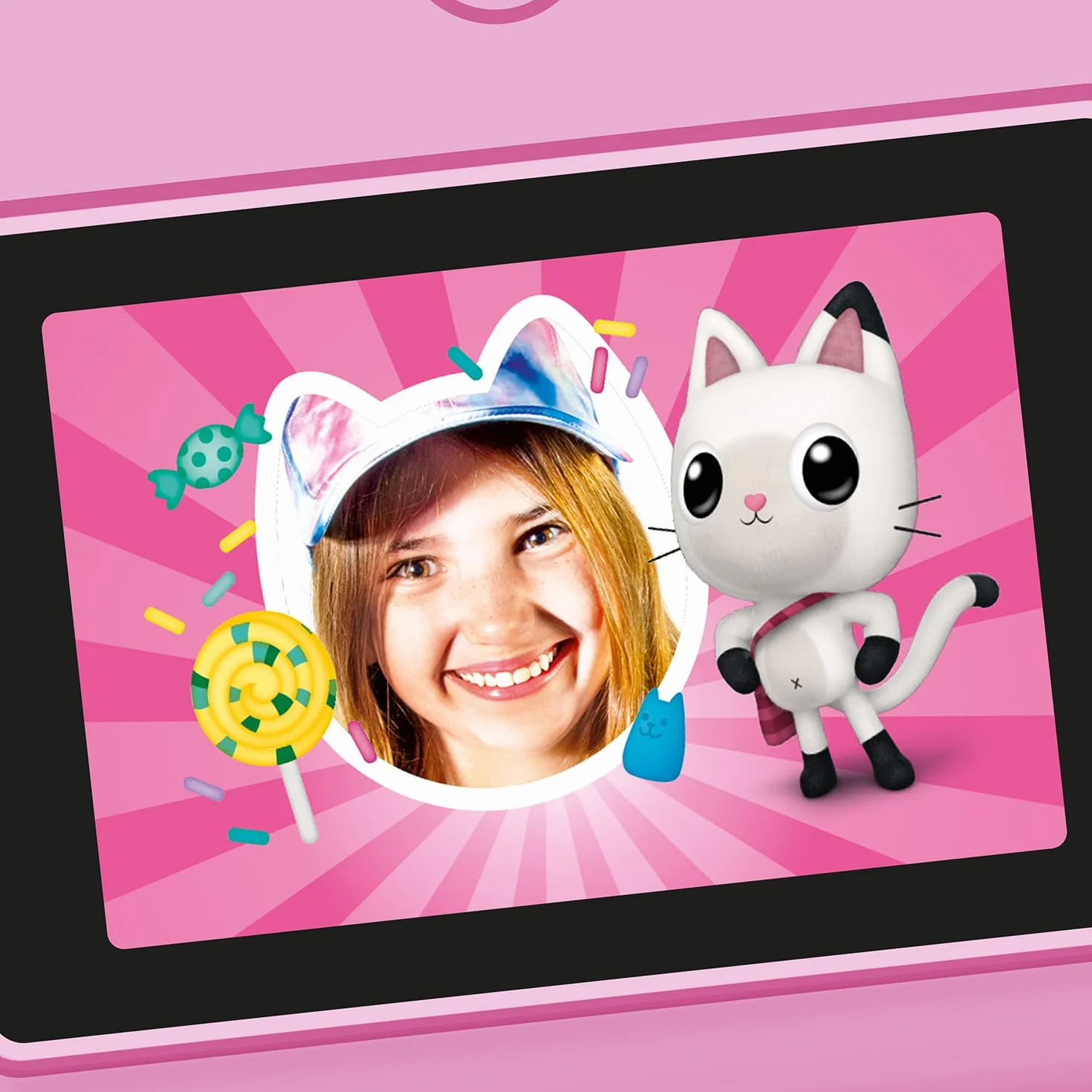Canal Toys - Appareil Photo Numérique Instantané Enfant 4 Ans + - Design Gabby Et La Maison Magique - Impression Thermique sans Encre avec Filtres Et Cadres Inclus - Idée Cadeau Enfant - GAB 005